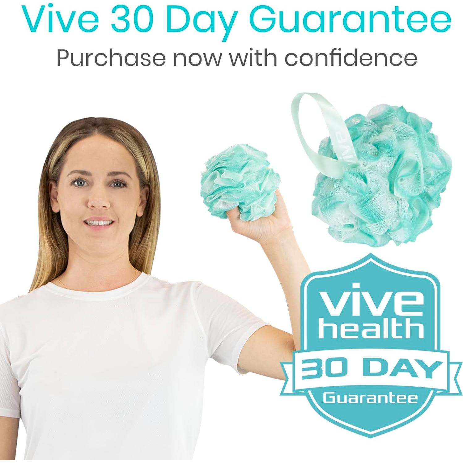 Esponjas de Reemplazo Loofah Vive - 4 Pk para Ducha y Baño