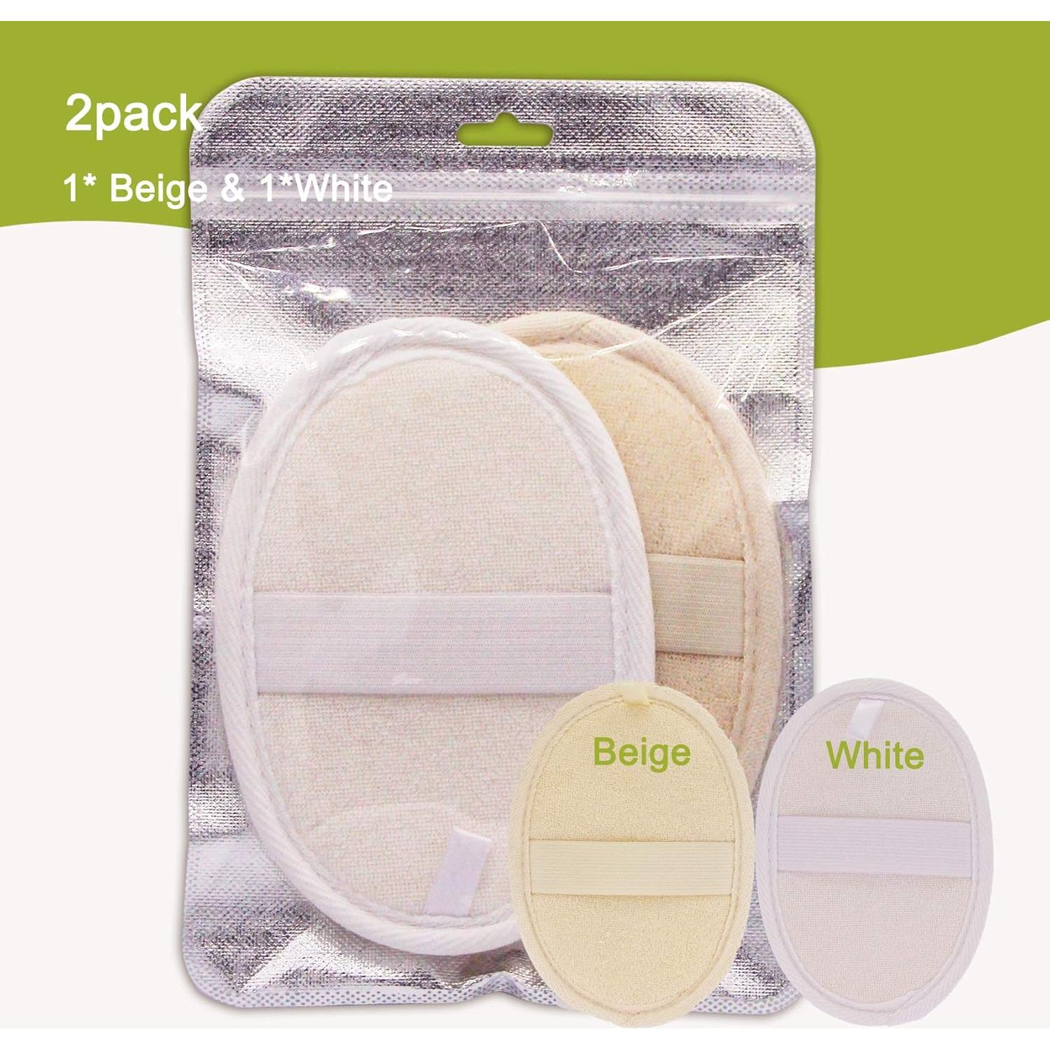 Esponjas de Ducha Exfoliantes de Luffa Natural - 2 Piezas