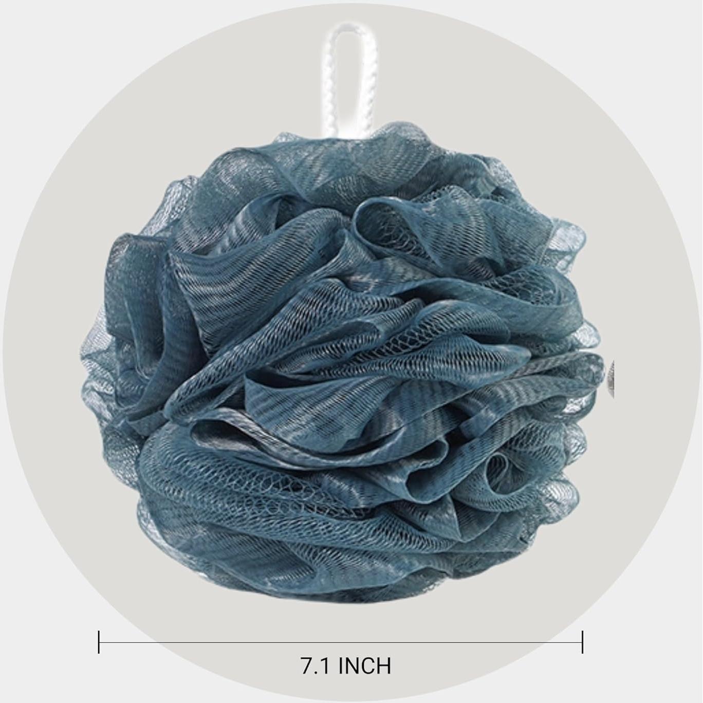 Paquete de 6 esponjas de ducha LuxeCasa 80g para hombres