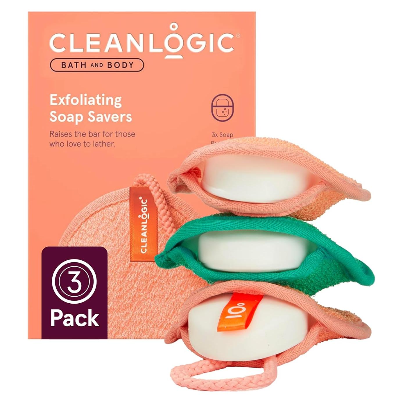 Cleanlogic Bolsa Exfoliante para Jabón - 3 Unidades