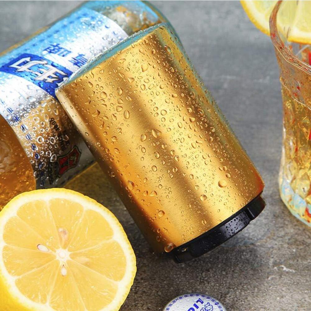 Abrebotellas Automático AKOAK de Acero Inoxidable Dorado