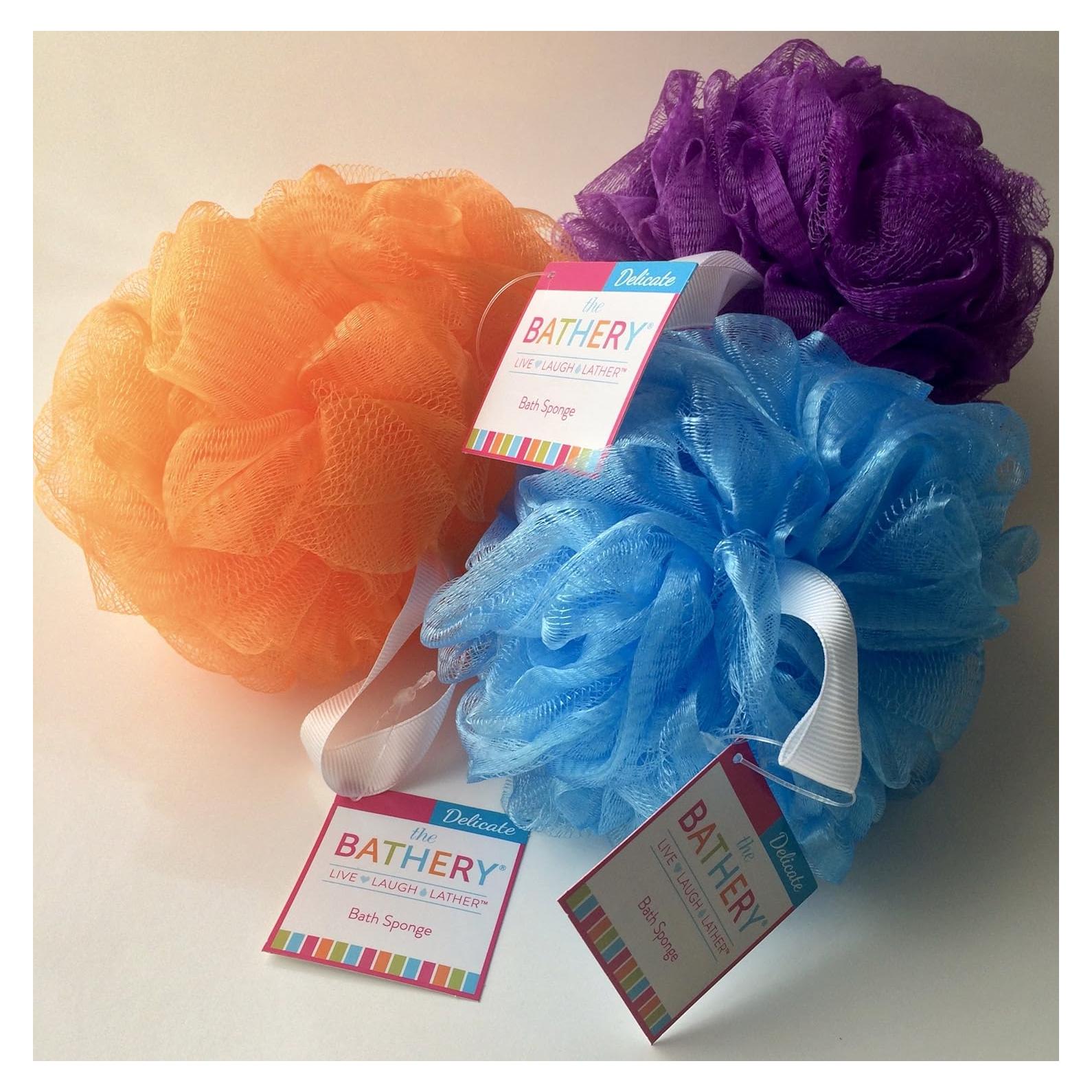 Conjunto de 3 Esponjas Exfoliantes The Bathery para Baño