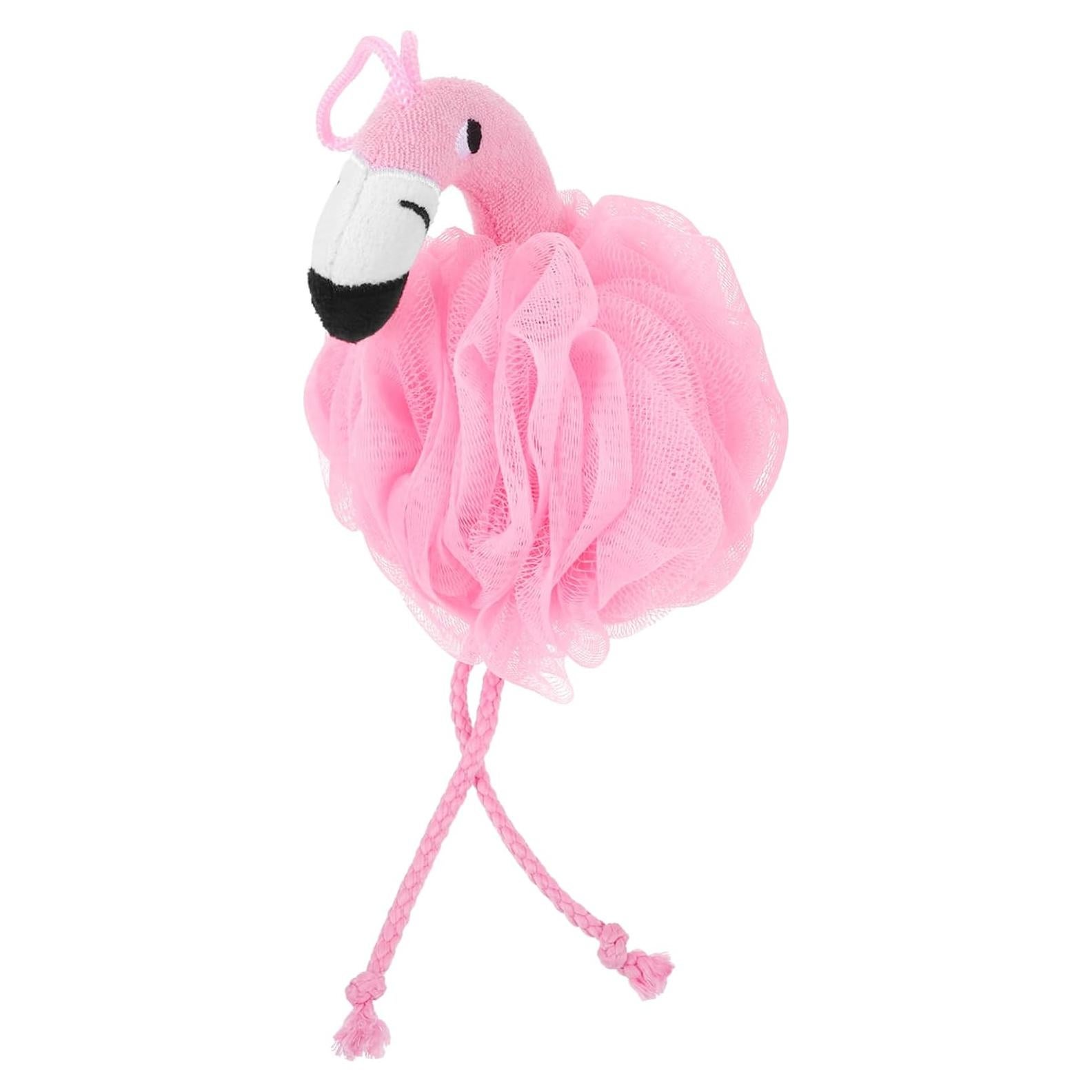 Esponja de Baño Exfoliante Flamenco Rosa Holibanna 25x13 cm