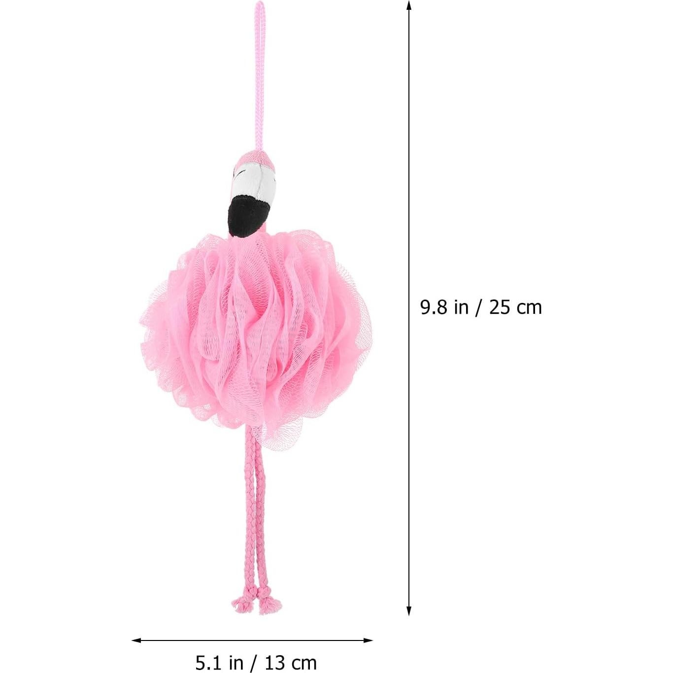 Esponja de Baño Exfoliante Flamenco Rosa Holibanna 25x13 cm