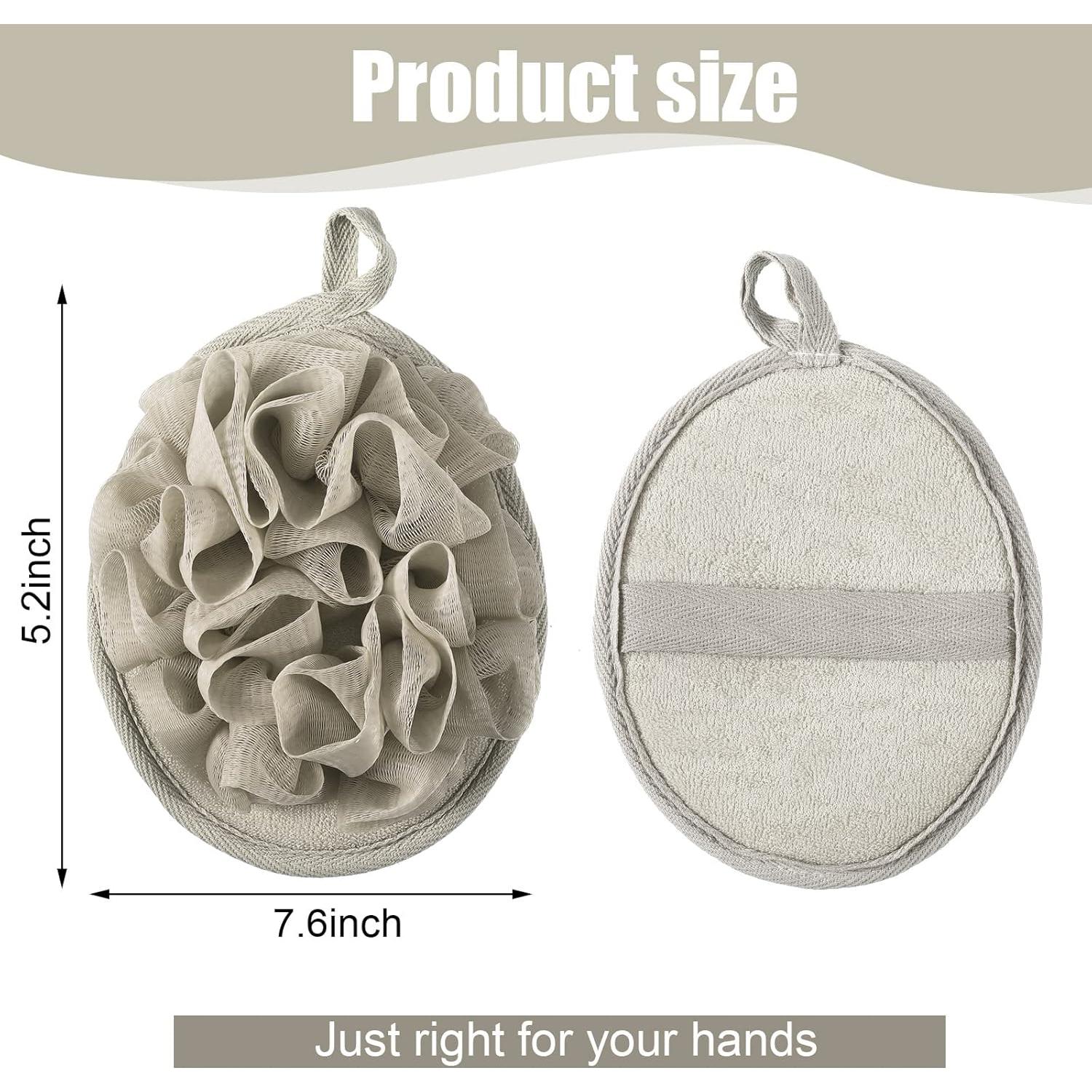 12 Puff de Ducha Exfoliantes Zopeal Lavables 13.2x19.3cm