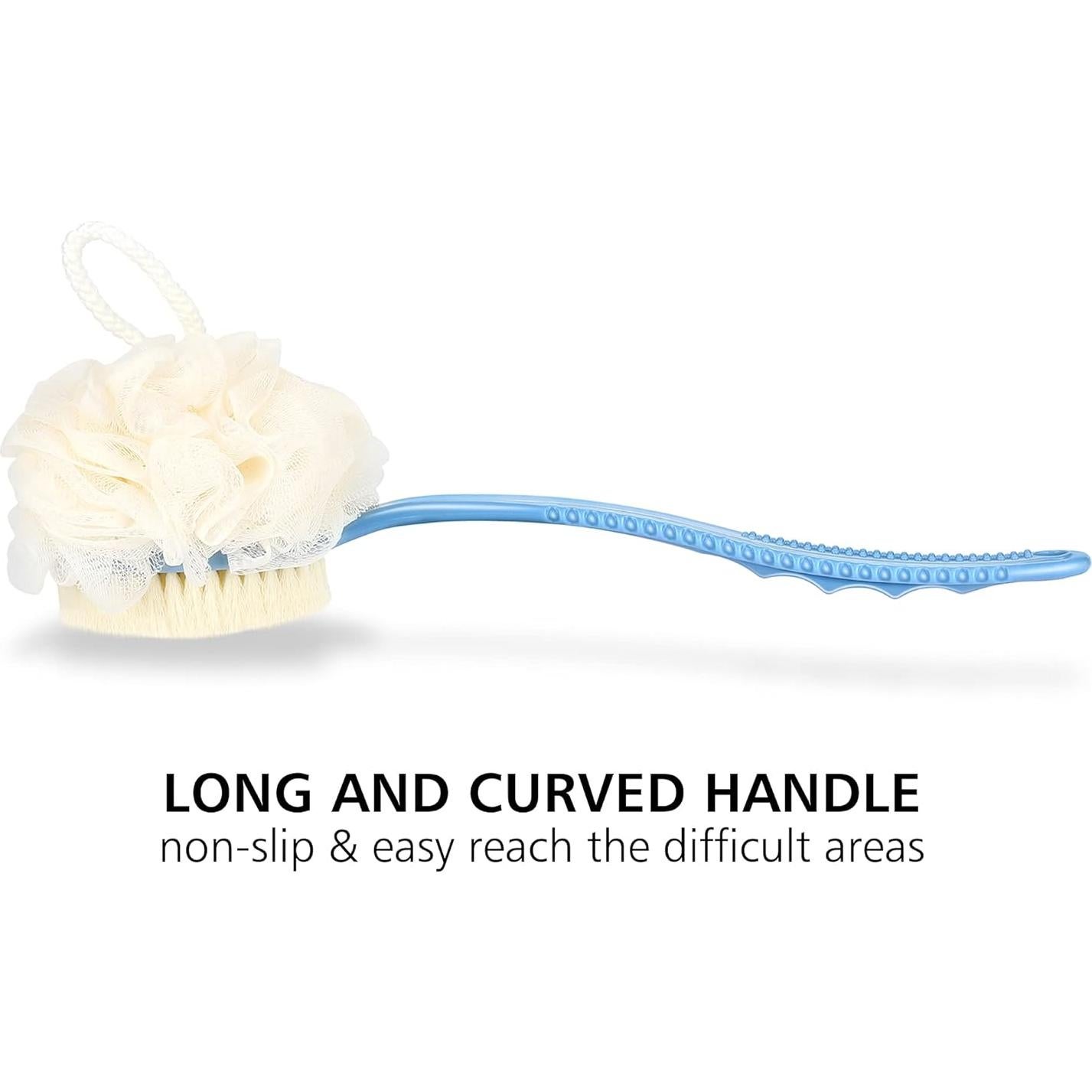 Cepillo de Cuerpo Honice 2 en 1 con Cerda y Lufa 35.88 cm