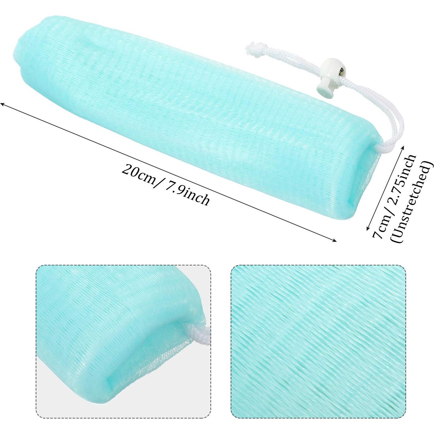 Bolsa Exfoliante de Jabón de Malla Boao - 10 Piezas 20x7 cm