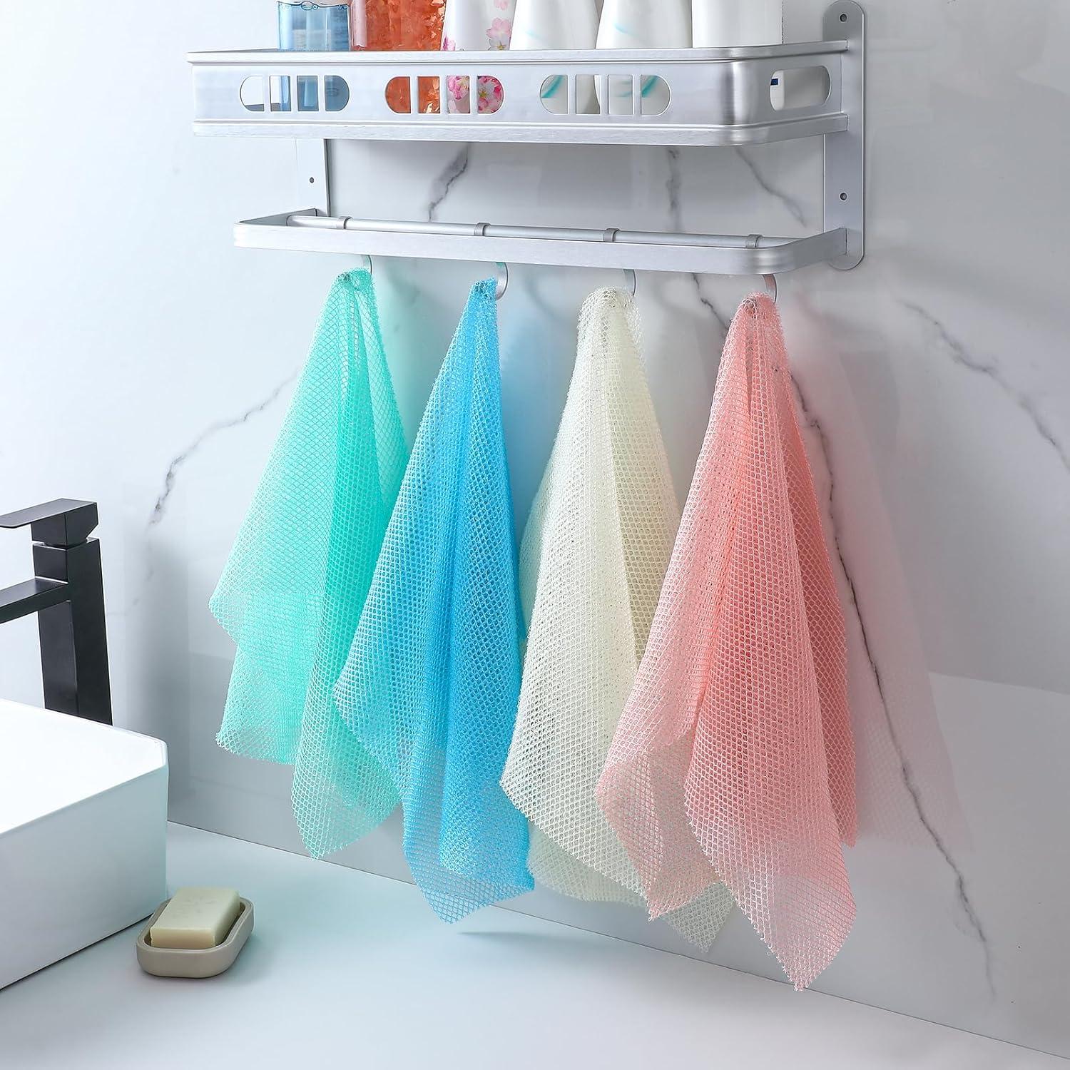 Red Exfoliante Africana VITEVER 80x30 cm - 4 Piezas Multicolor