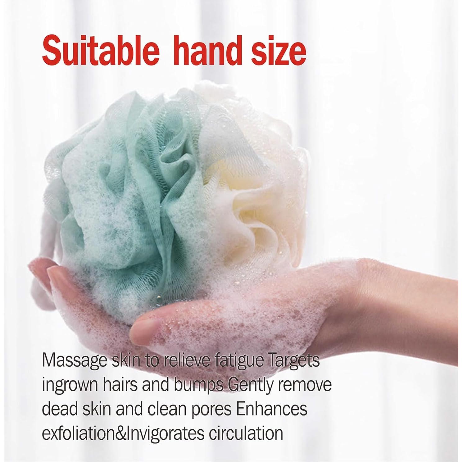 Esponjas de Lufa para Baño Zihezian - Juego de 3 (2 Azules, 1 Rosa)