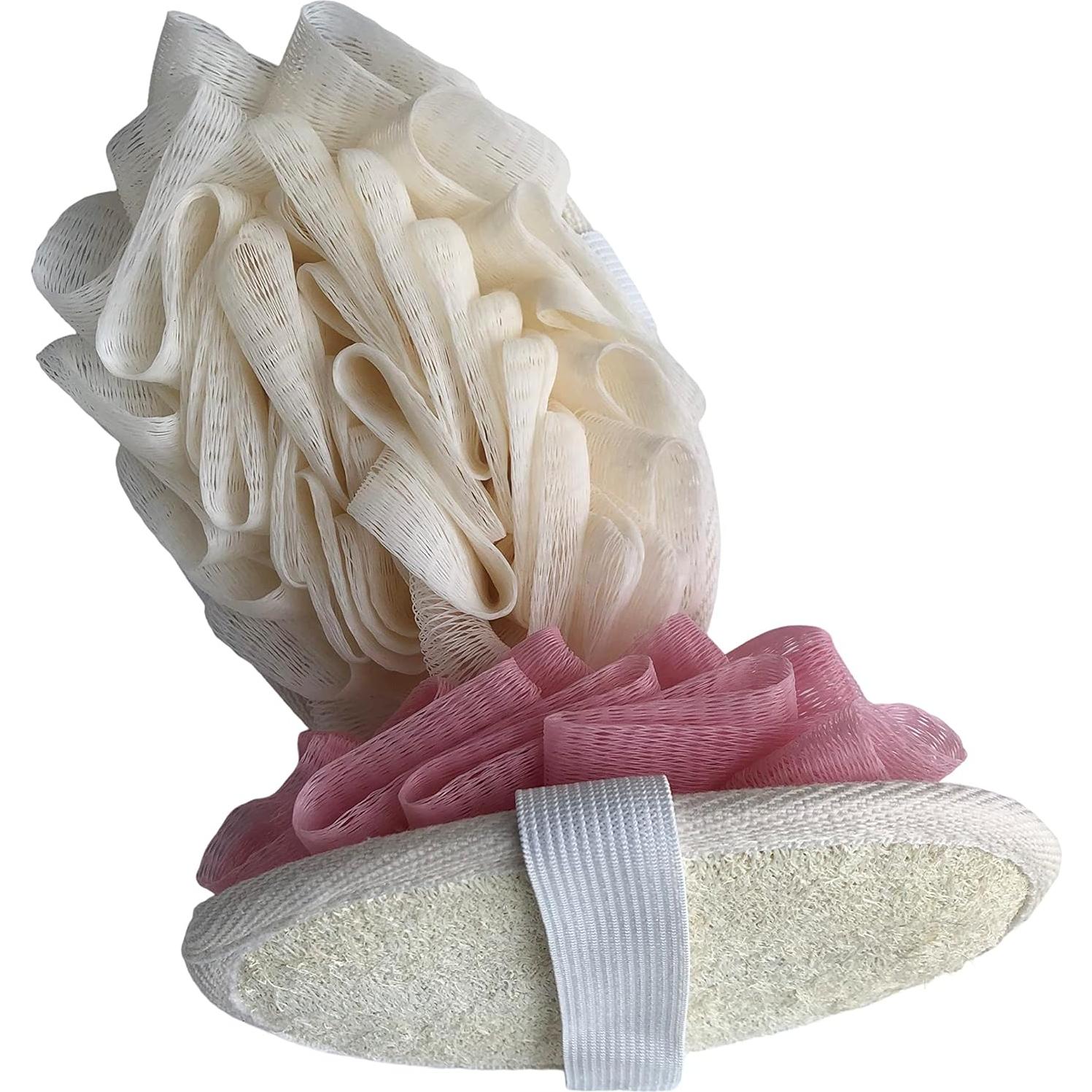 Esponja de Lufa Natural FOVOMA Doble Cara 18x13 cm Viaje