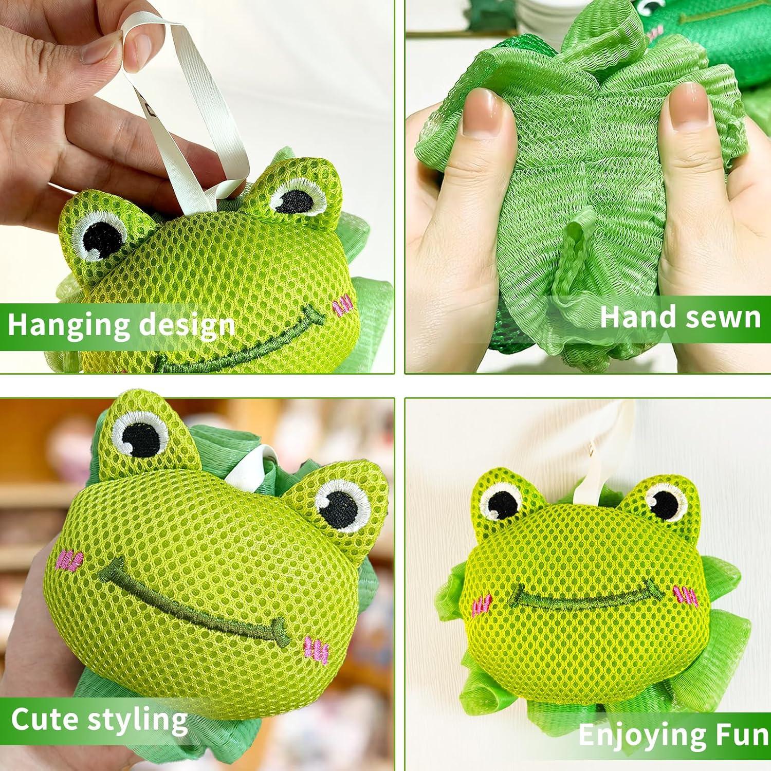 Esponjas de Loofah Fepgsy para Ducha Niños Rana y Pulpo [2 Pzs]