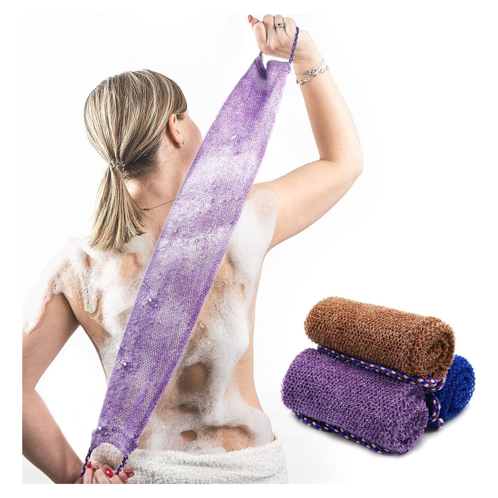 Esponja de Red Africana Dr.Pedi 3 Piezas con Mangos 80 cm