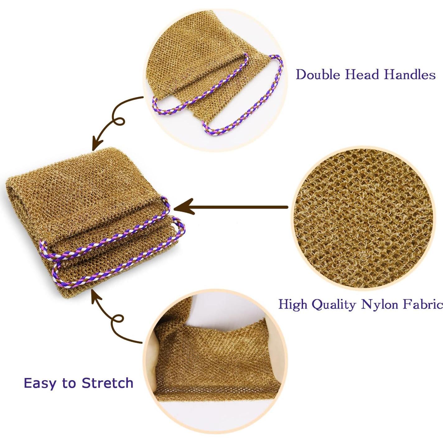 Esponja de Red Africana Dr.Pedi 3 Piezas con Mangos 80 cm