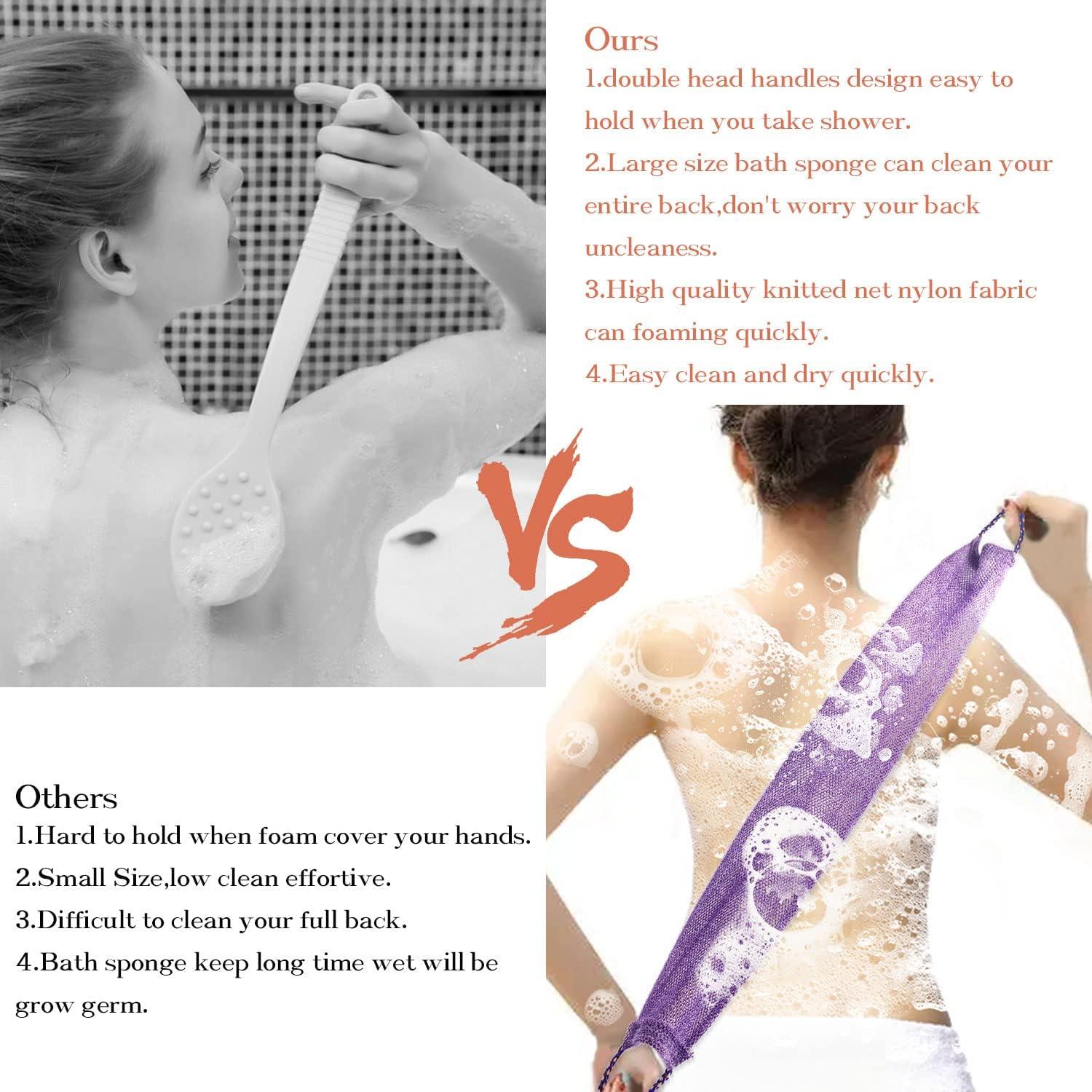 Esponja de Red Africana Dr.Pedi 3 Piezas con Mangos 80 cm