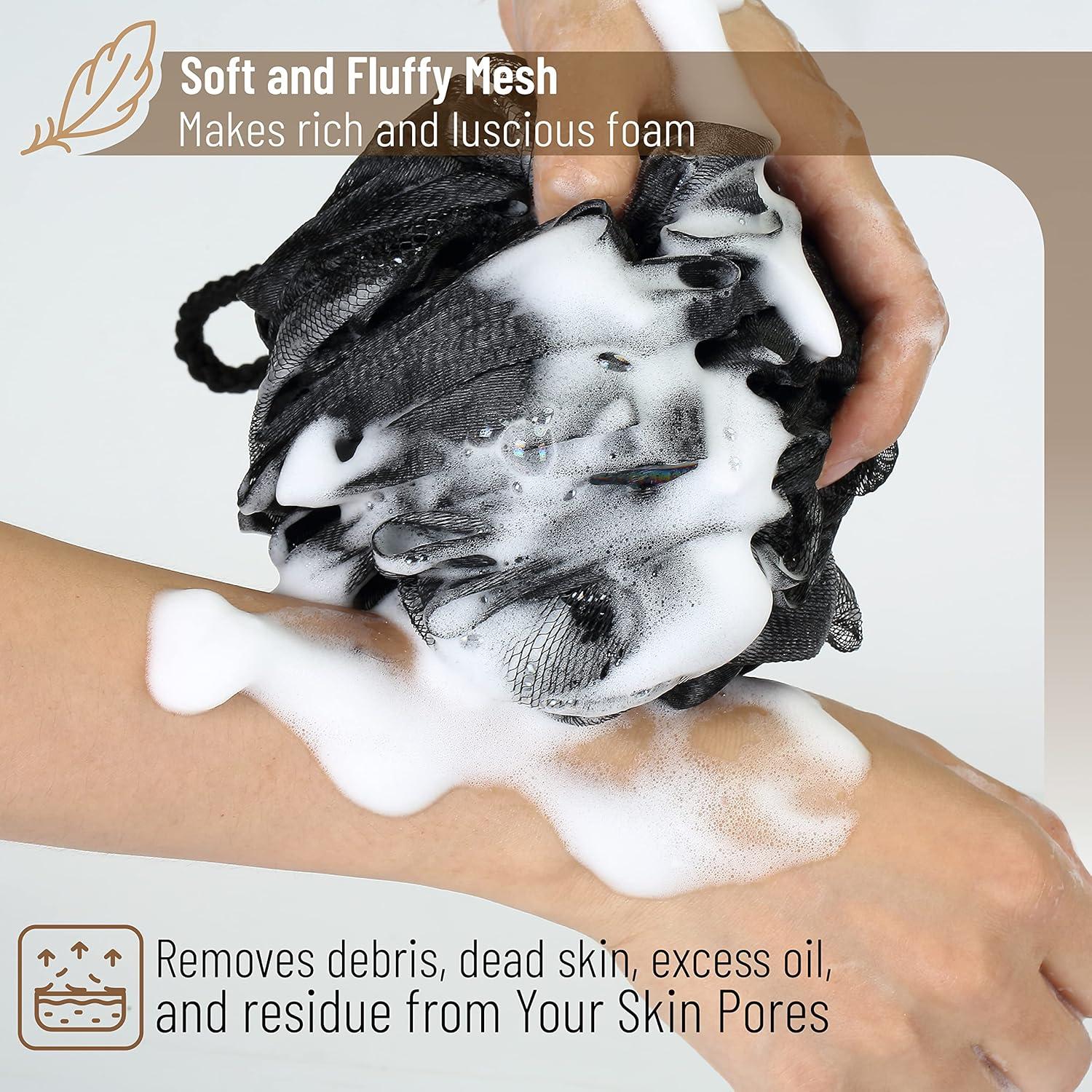 Esponja de Lufa con Mango Largo Slick - Exfoliador de Espalda