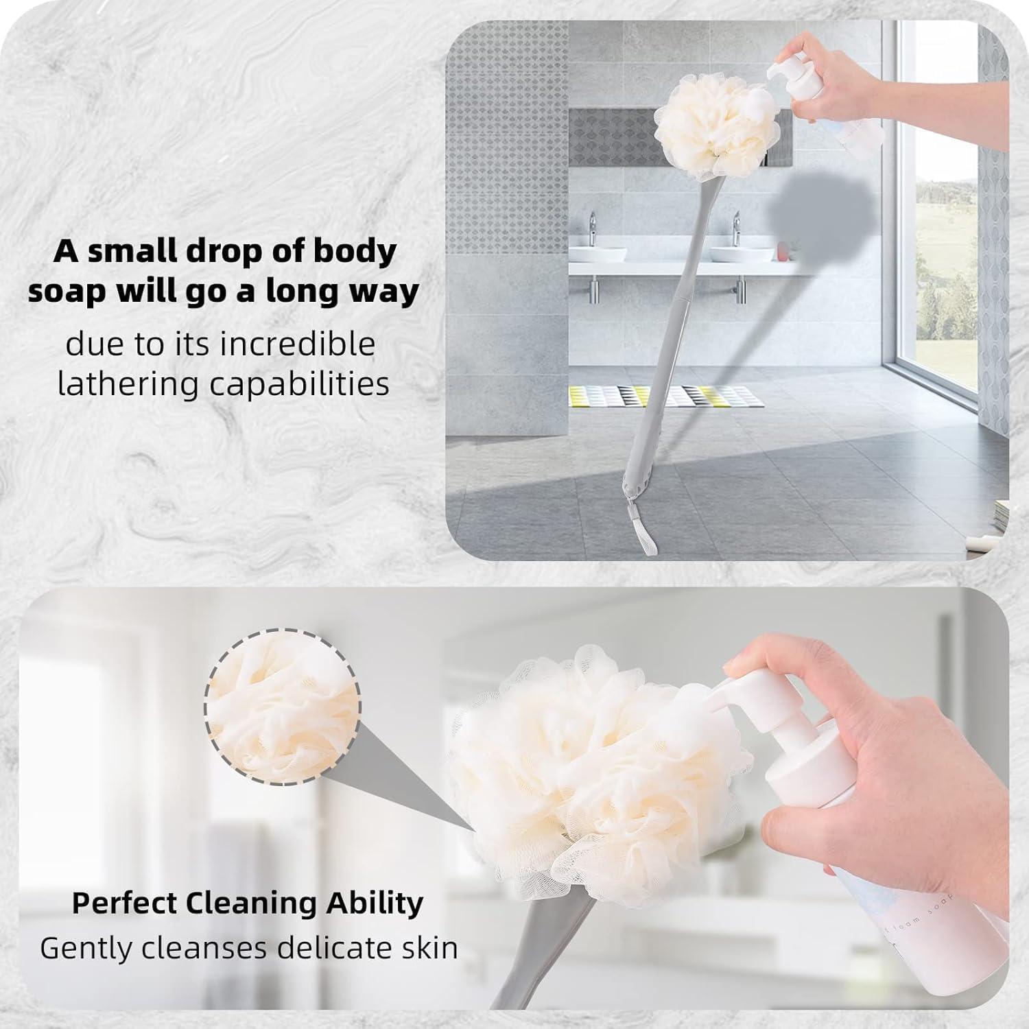 Esponja de Ducha Loofah BTideas 52 cm Mango Desmontable