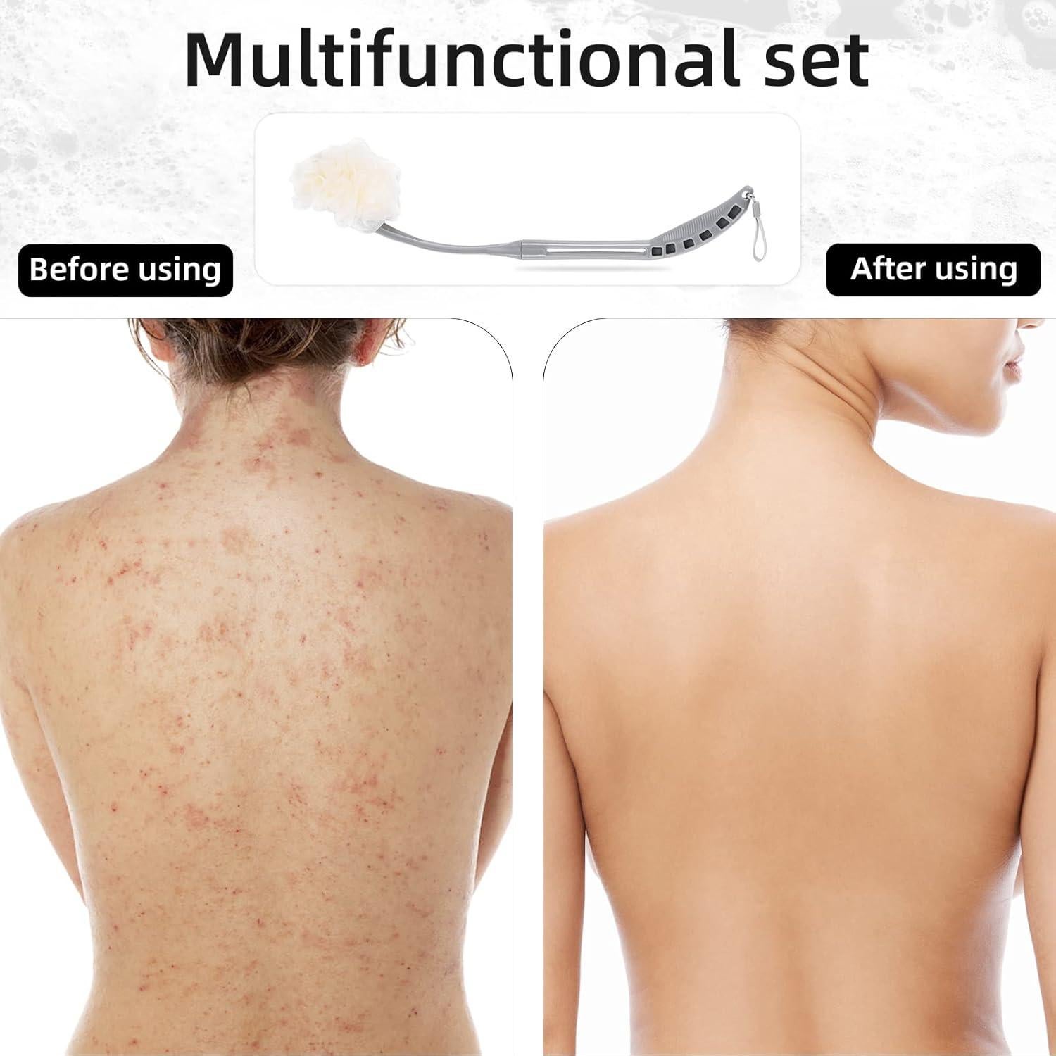 Esponja de Ducha Loofah BTideas 52 cm Mango Desmontable