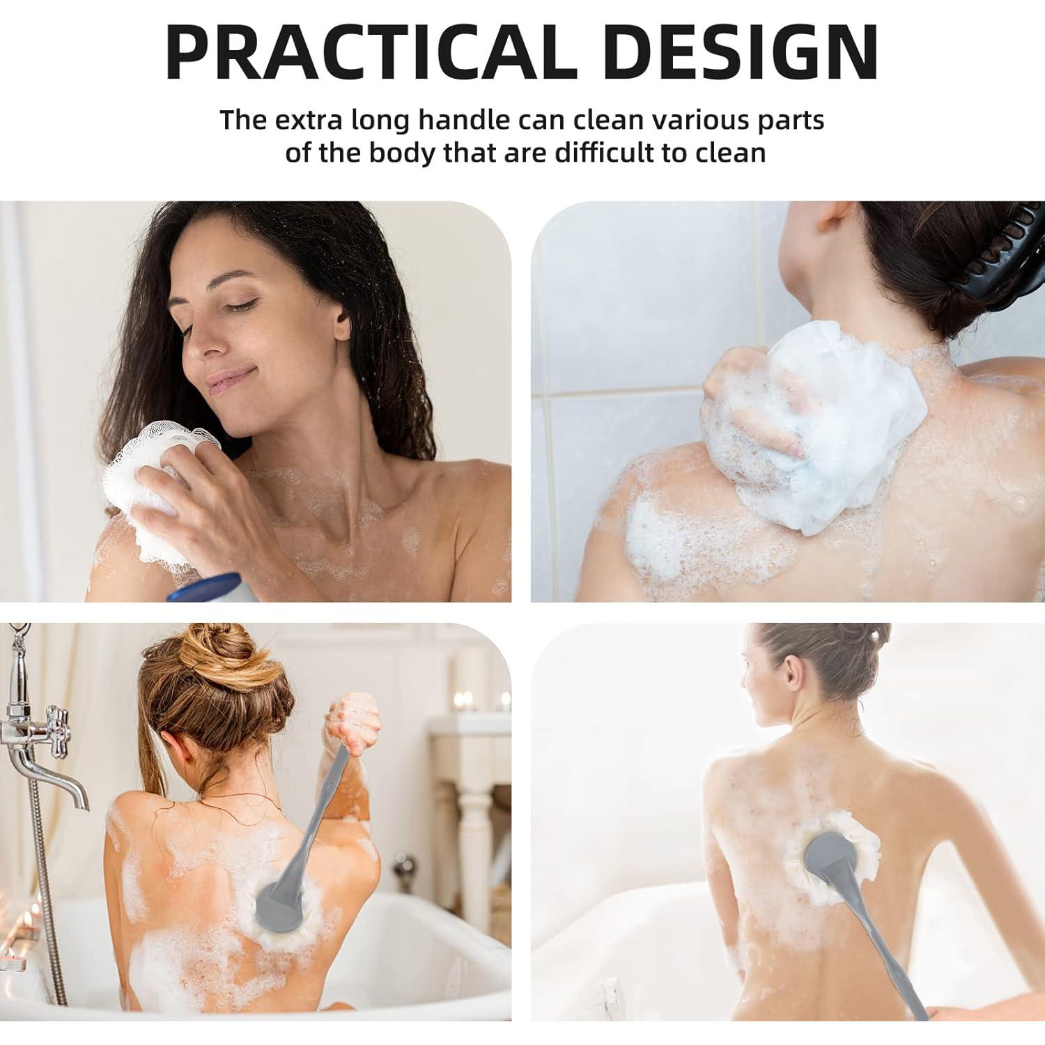 Esponja de Ducha Loofah BTideas 52 cm Mango Desmontable