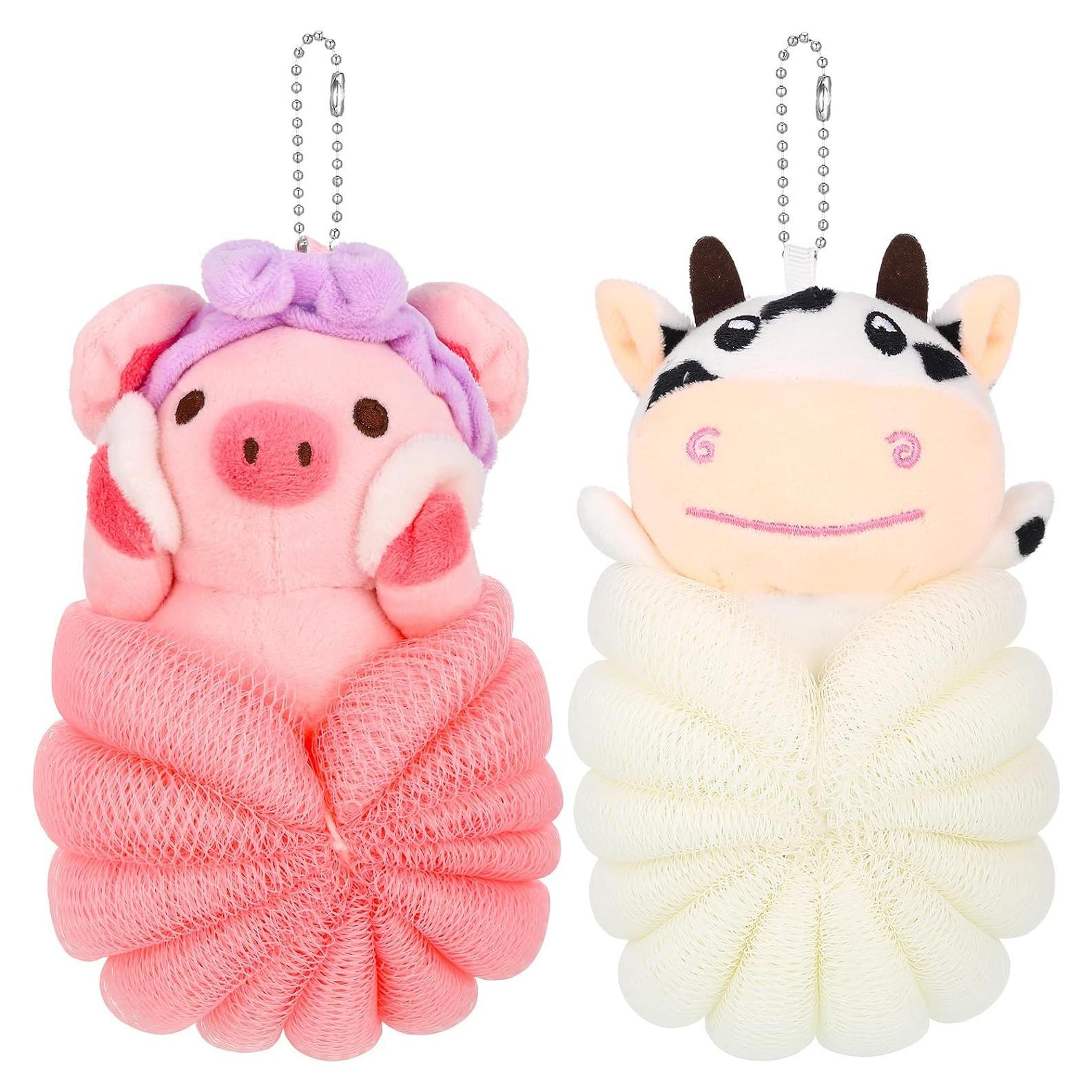 Esponjas de Baño Luffa para Niños Vesici - 2 Piezas Animales