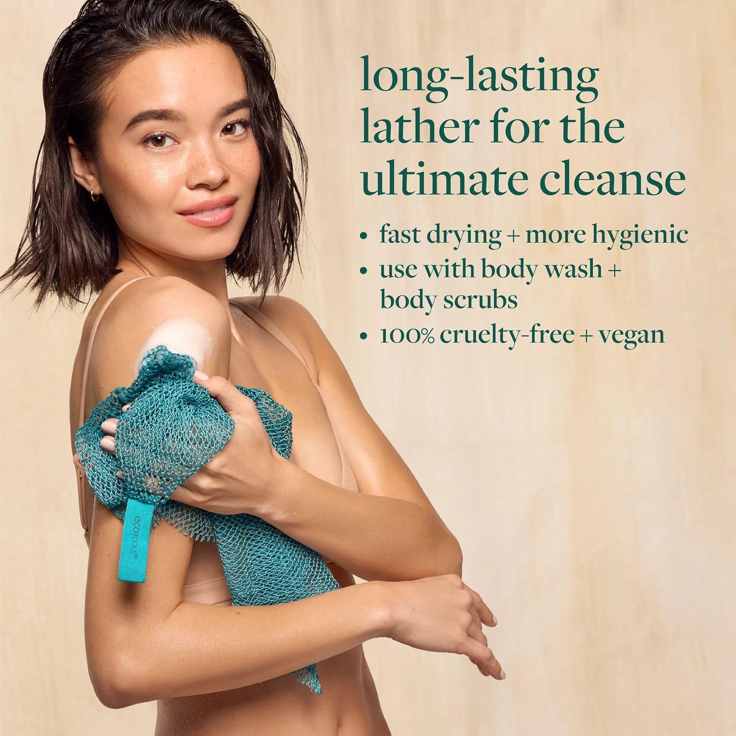 Red de Baño Exfoliante EcoTools - 1 Unidad, Ecológica y Vegana