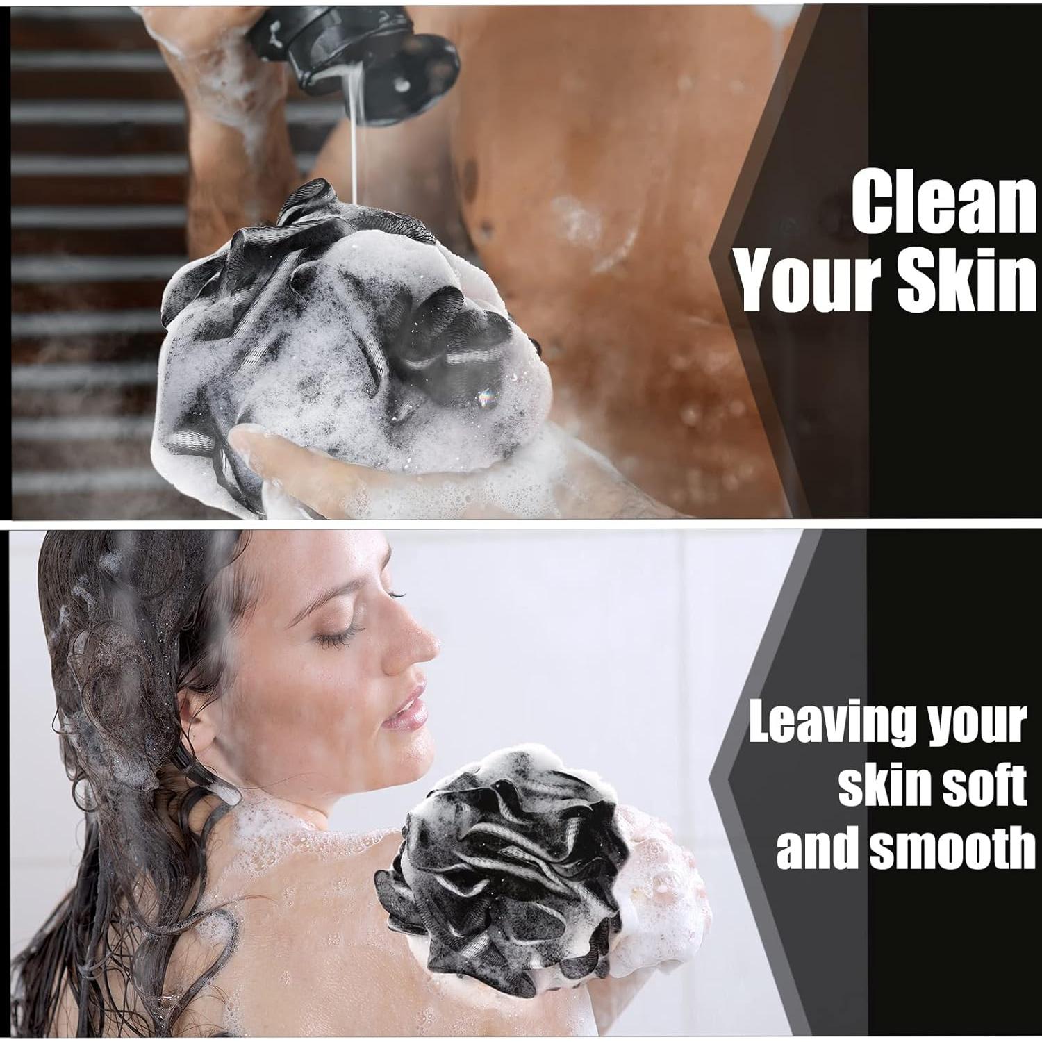 Juego de 32 Esponjas de Baño Shellwei 60g Malla Suave Exfoliante