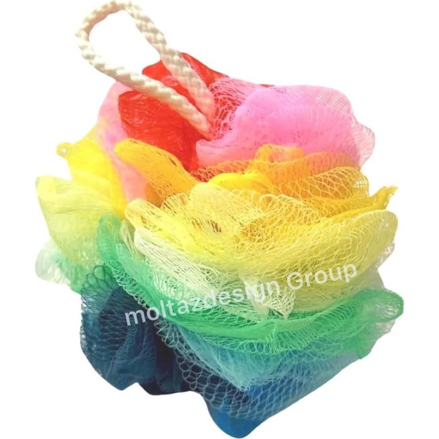 Esponja de Loofah Exfoliante Tval Arcoíris 60g para Piel Sensible