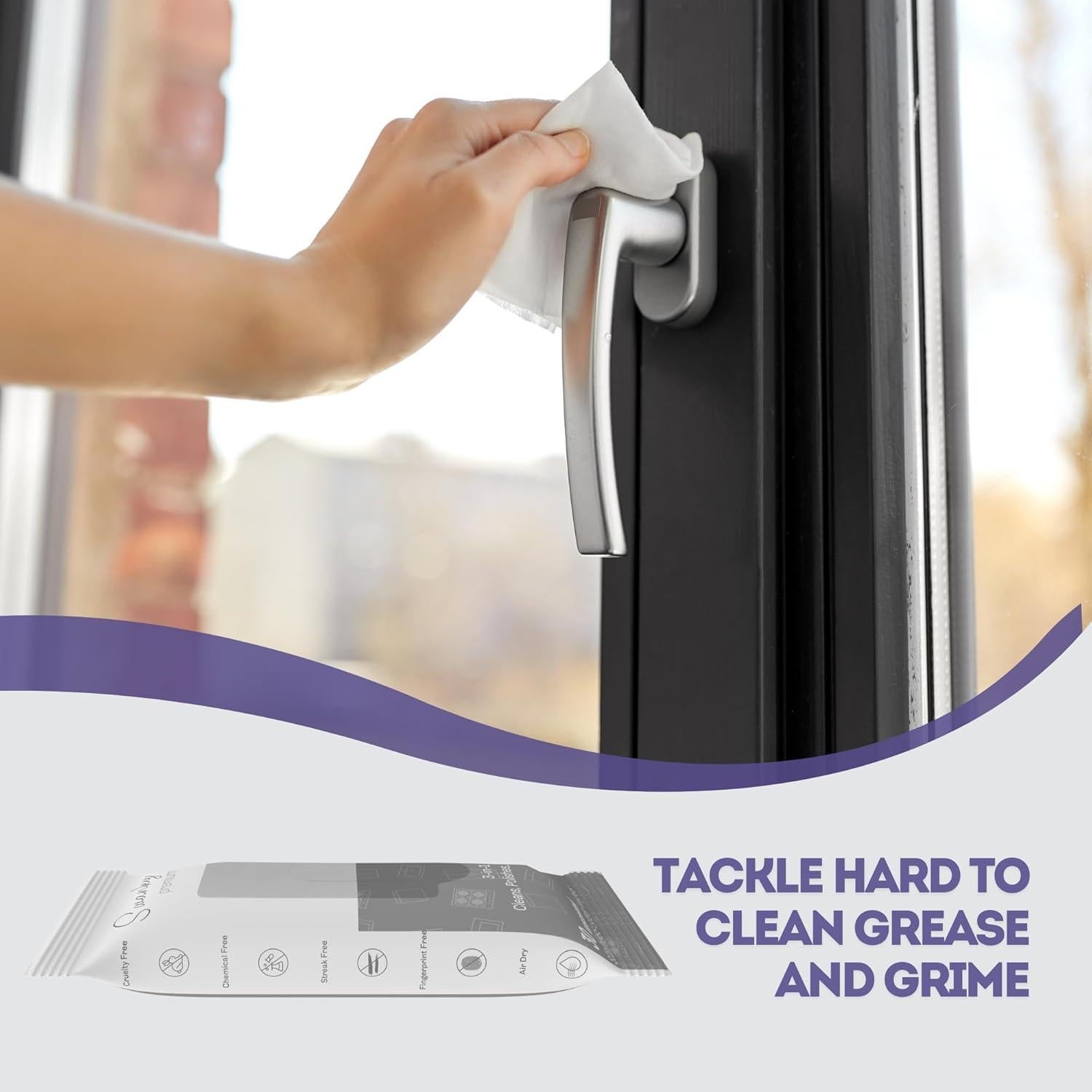 Toallitas Limpiadoras Swanky de Acero Inoxidable - 60 Unidades