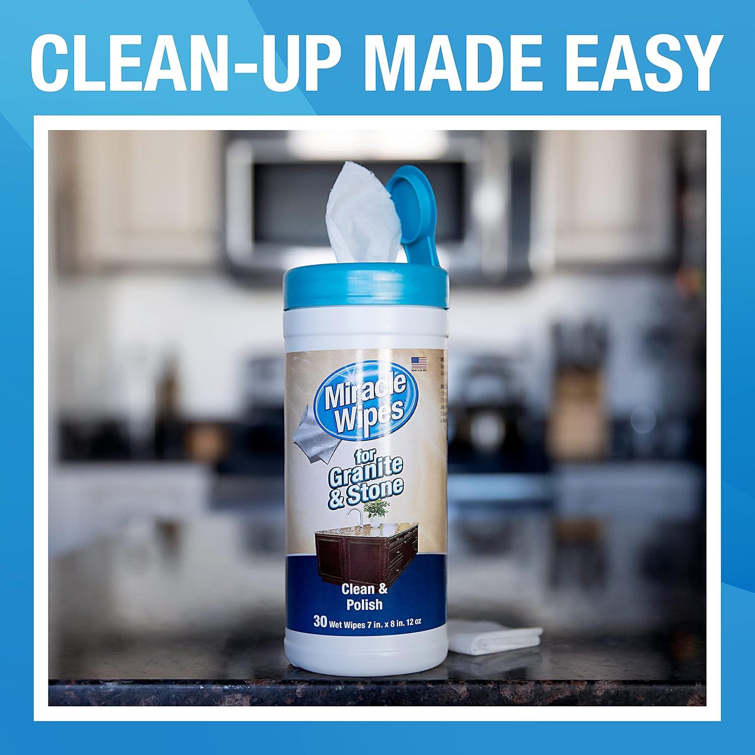 Toallitas Milagrosas para Granito y Piedra - 30 Unidades