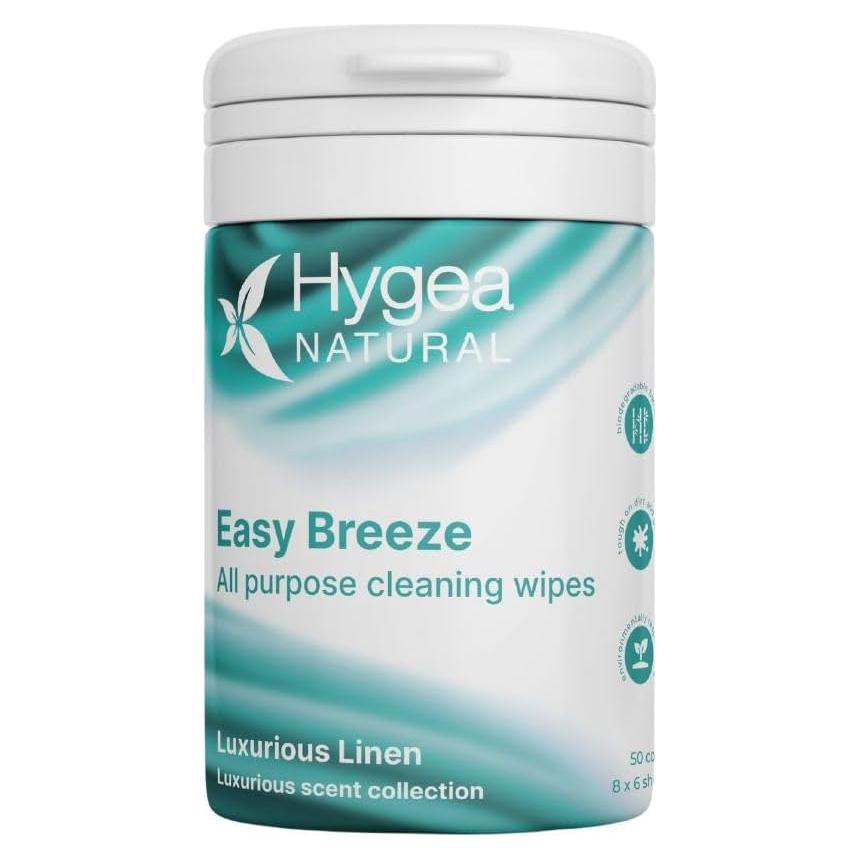 Toallitas de limpieza multiusos EasyBreeze - 50 unidades - Aroma Lino Lujoso