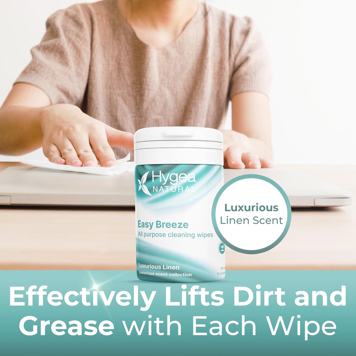 Toallitas de limpieza multiusos EasyBreeze - 50 unidades - Aroma Lino Lujoso