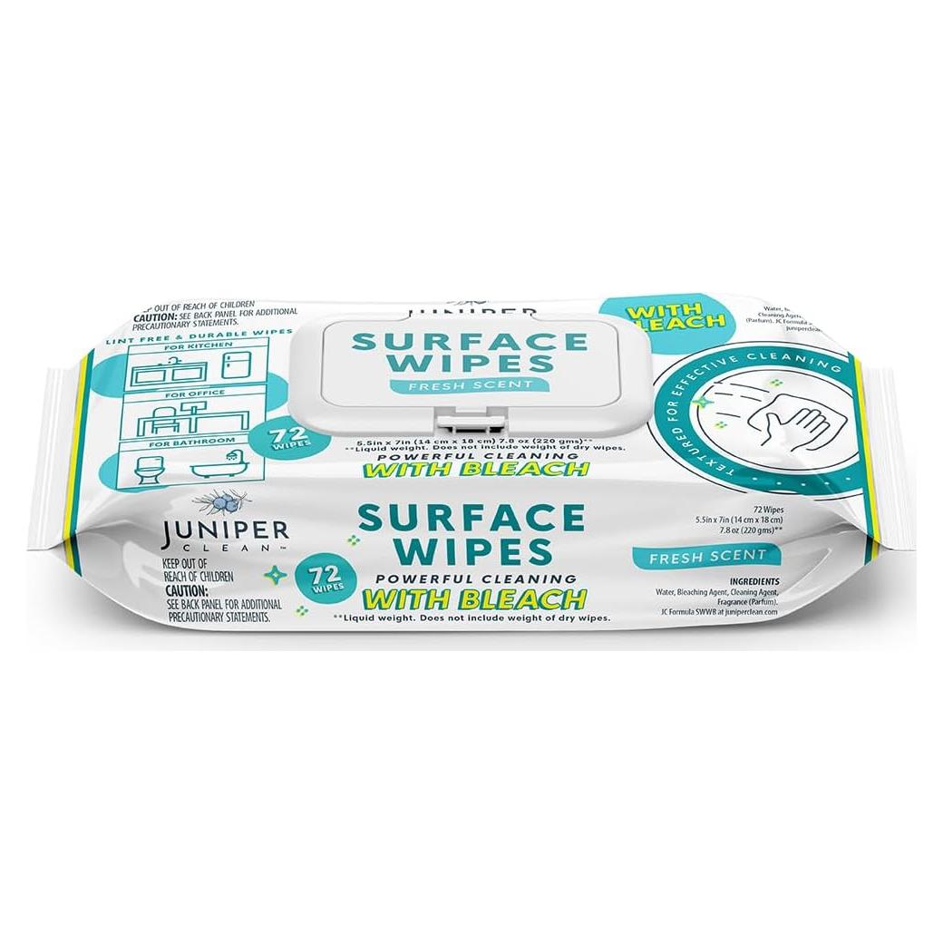 Toallitas de Limpieza Multiusos Juniper CLEAN 72 Unidades