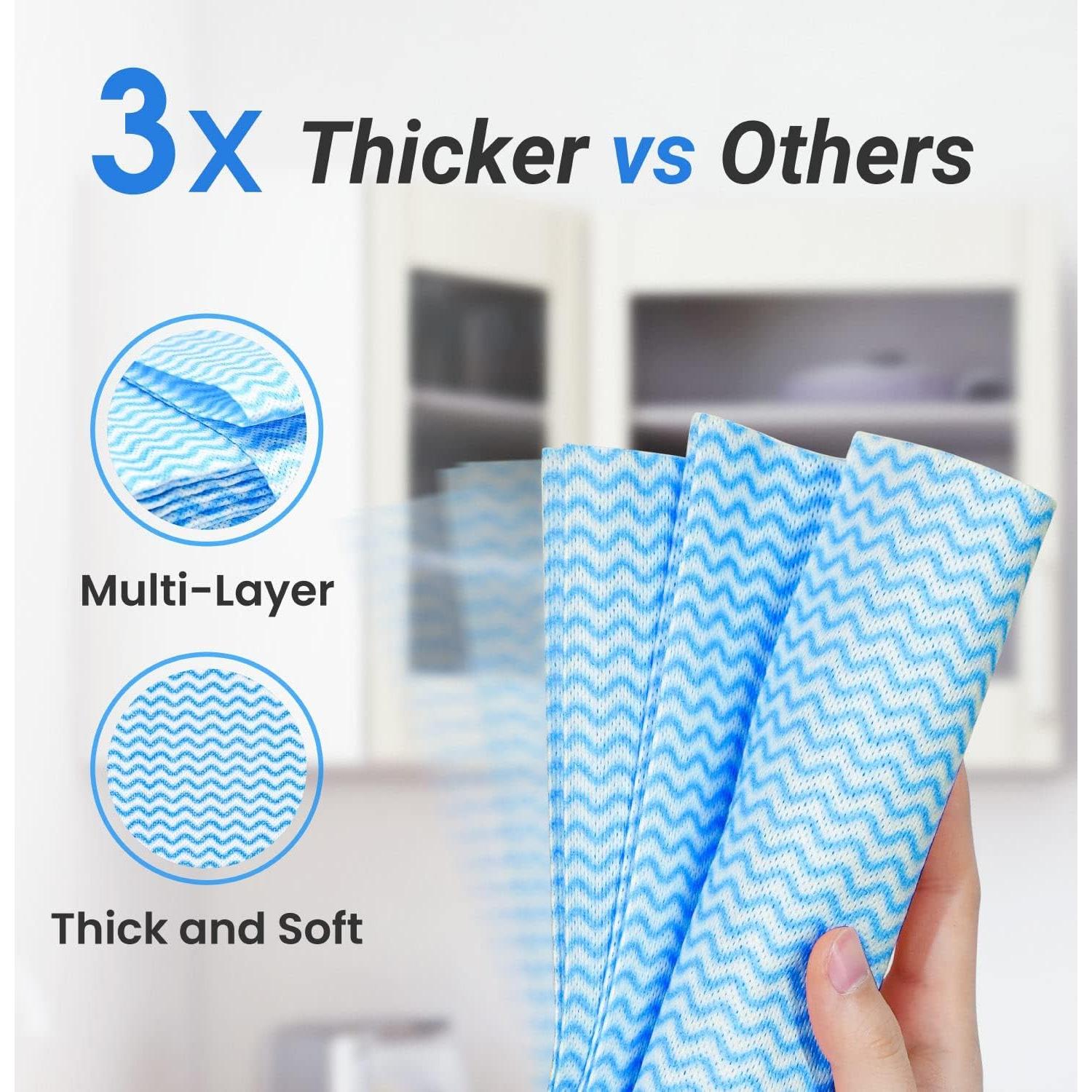 Toallas de limpieza Elinnee 75 unidades 36.1x40cm azul