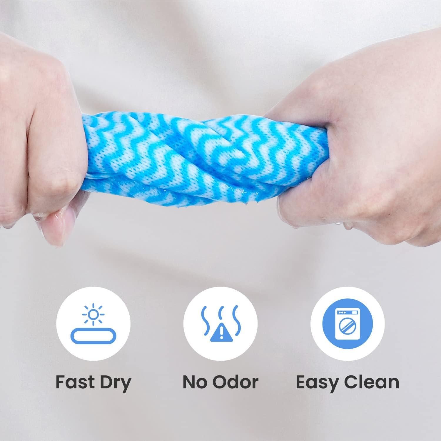 Toallas de limpieza Elinnee 75 unidades 36.1x40cm azul