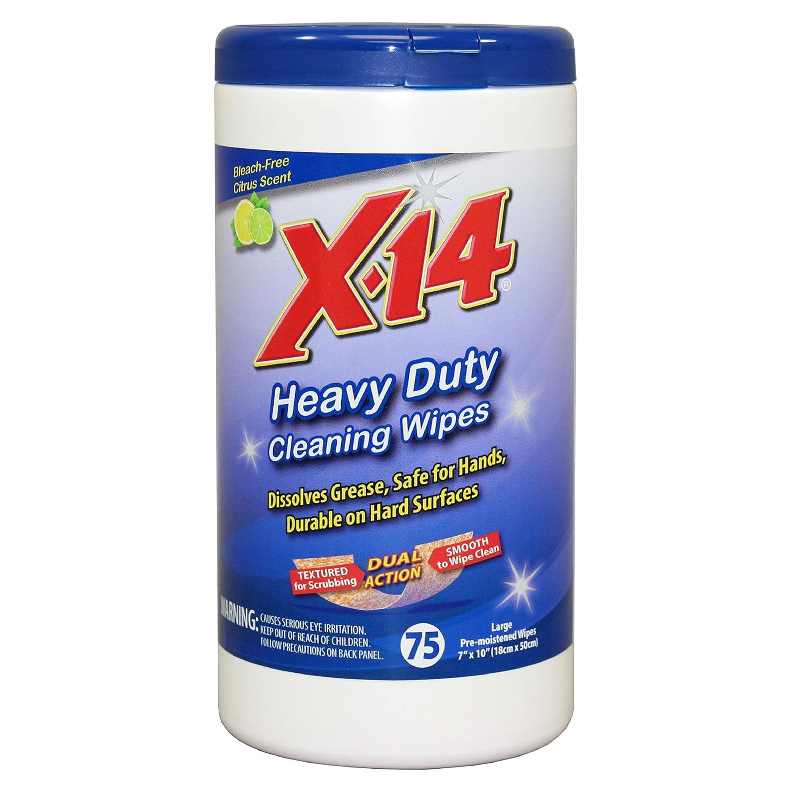 Toallitas de Limpieza X-14 Alta Resistencia 75 Unidades