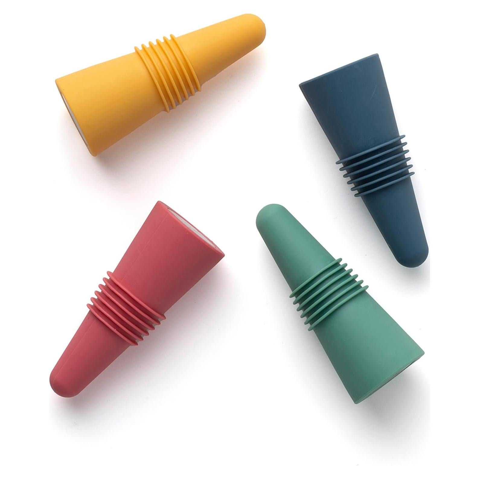 Set de 4 Tapones de Vino Silicona Rabbit - Sello Hermético