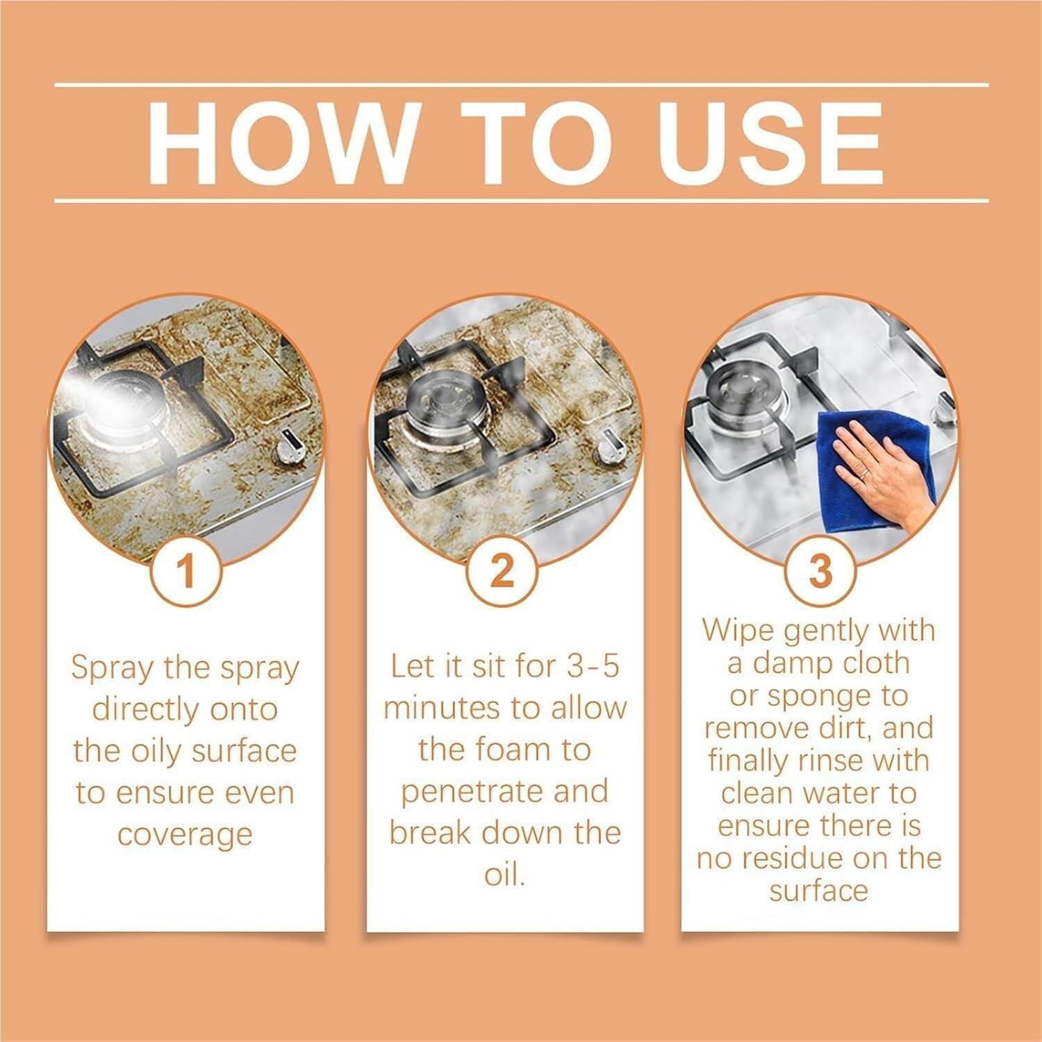 Limpiador Espumoso Desengrasante de Cocina Genérico 120 ml