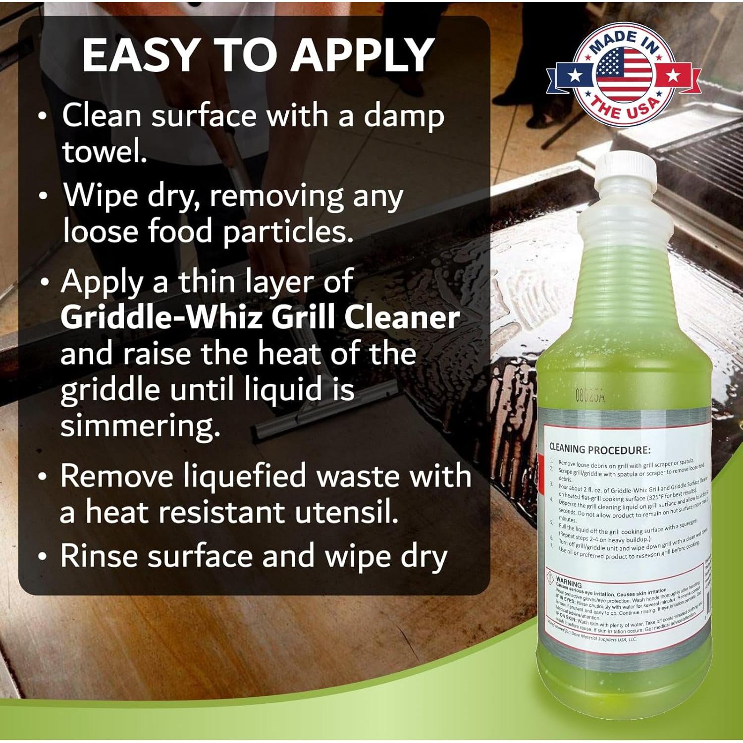 Limpiador de Parrilla y Plancha Griddle-Whiz 32 oz - No Tóxico