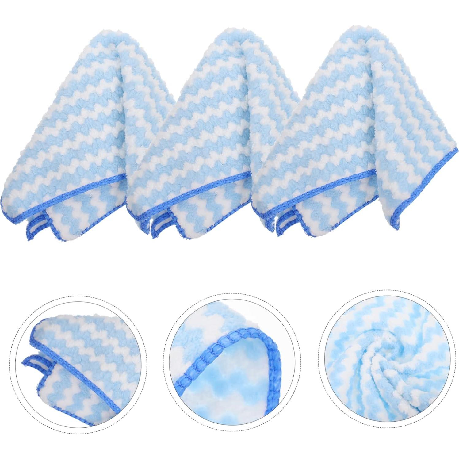 12 Paños de Microfibra WHAMVOX 30x30cm Azul para Cocina