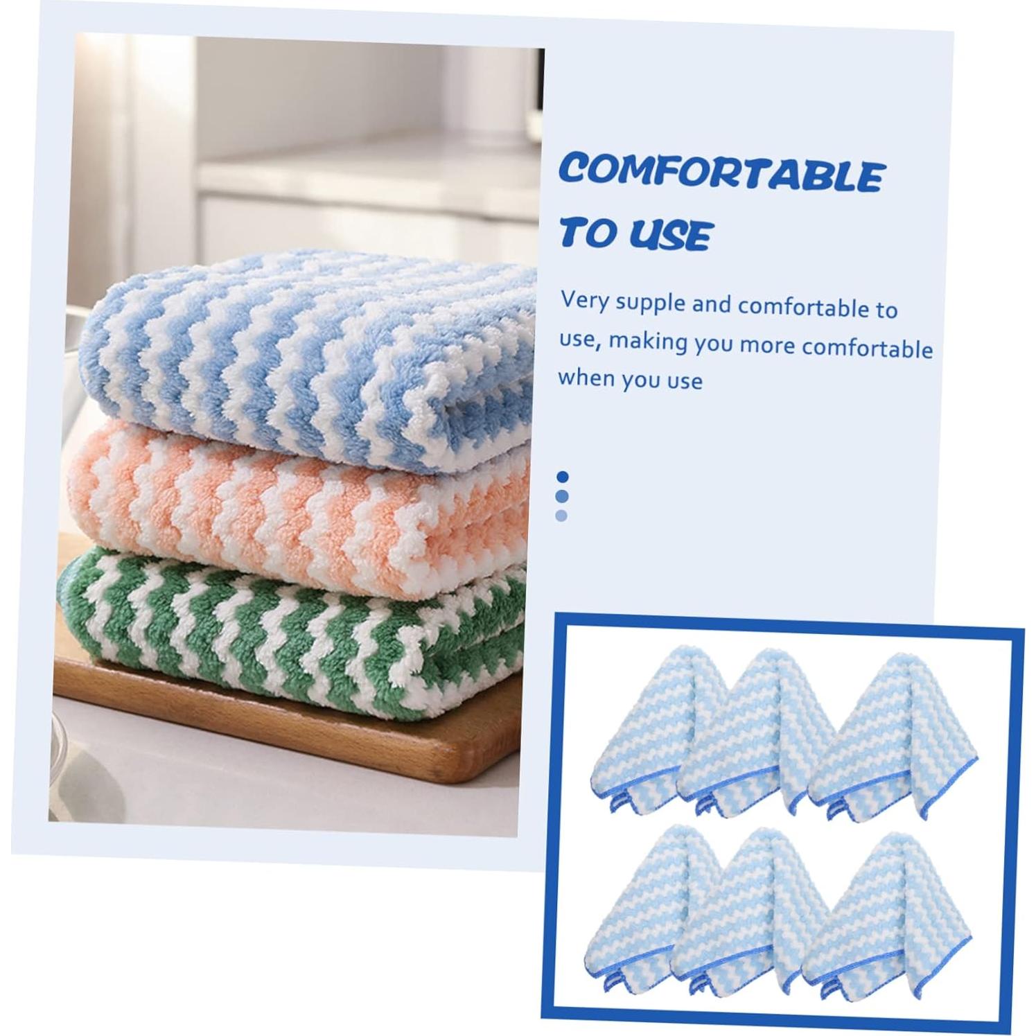 12 Paños de Microfibra WHAMVOX 30x30cm Azul para Cocina