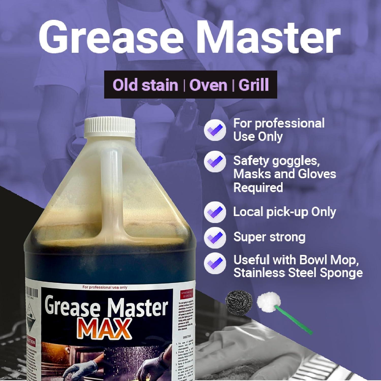 Limpiador de Horno y Parrilla Grease Master MAX 3.78L Concentrado