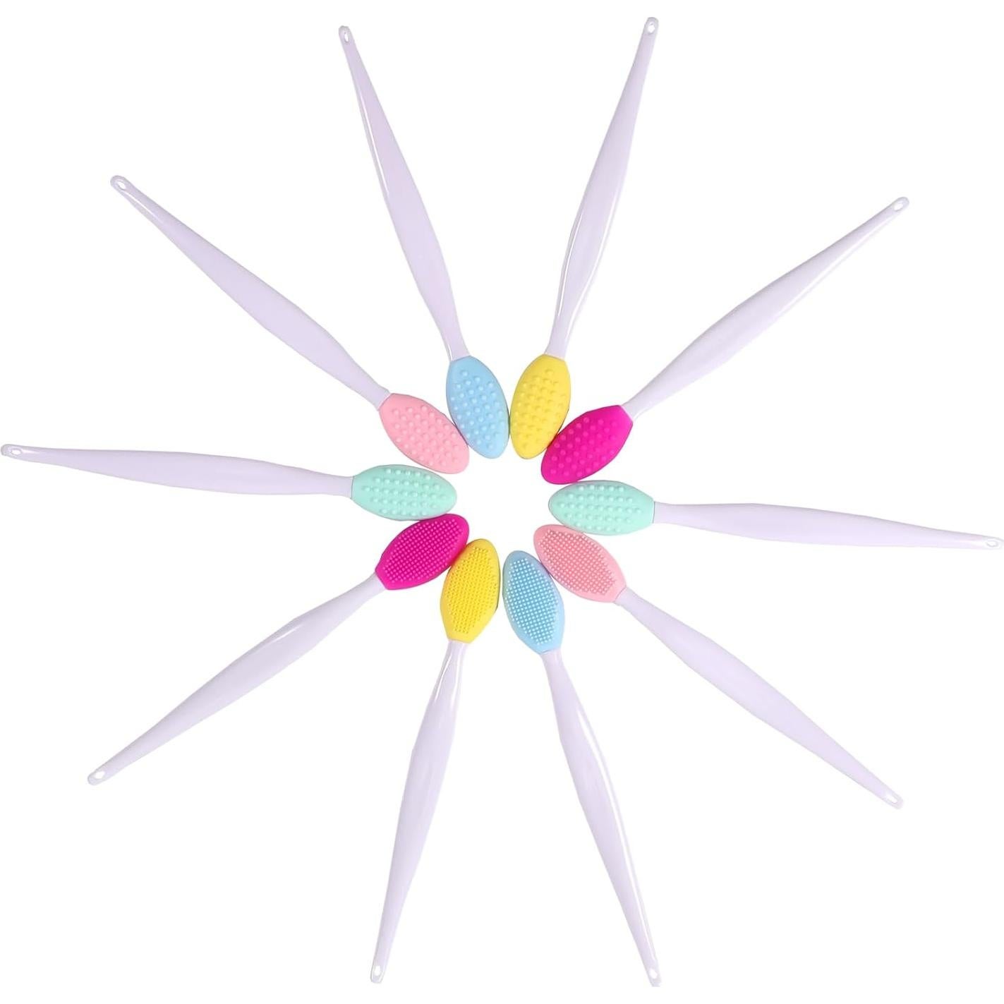 10 Cepillos Exfoliantes de Silicona Qundaoily para Puntos Negros