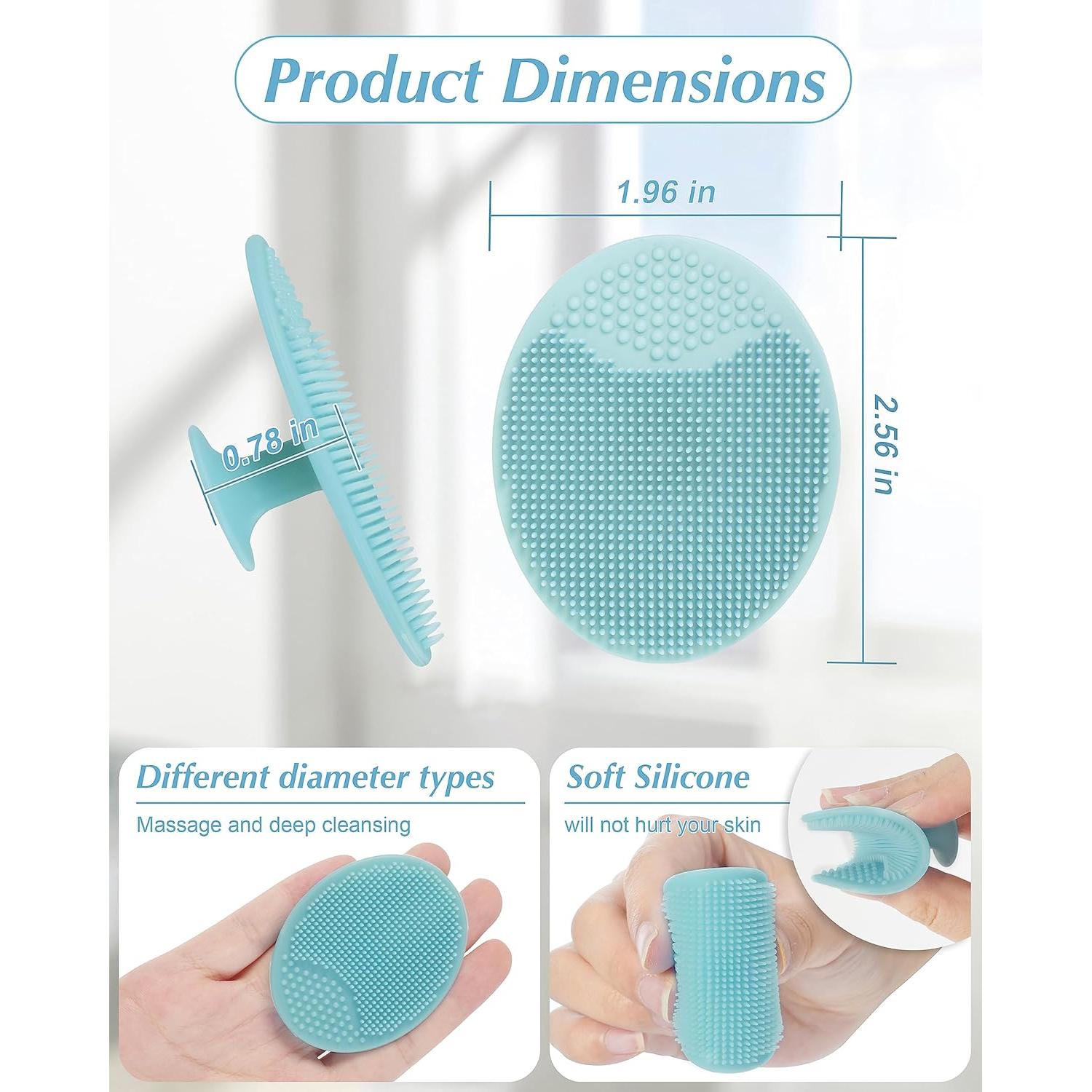 Esfregador Facial de Silicona MoHern - 8 Piezas Exfoliantes