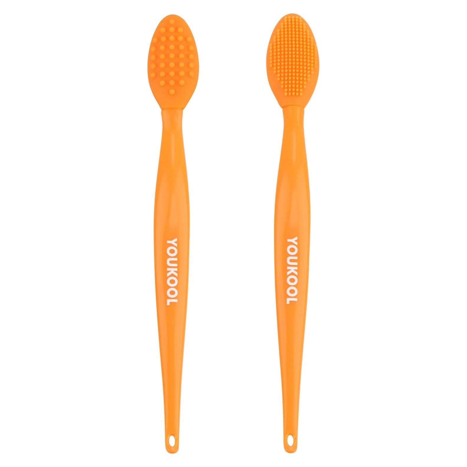 Cepillo Facial de Silicona YOUKOOL Premium - 2 Piezas Naranja