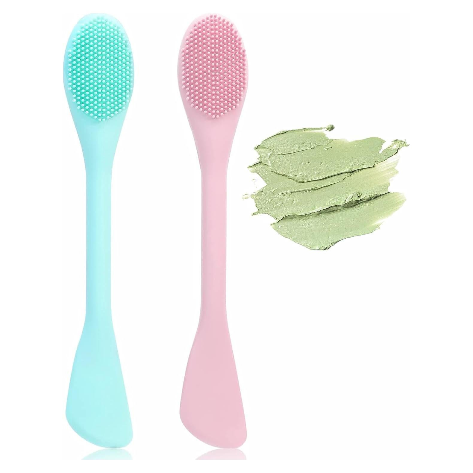 Limpiador de Poros ZORLYS - Brocha Facial Silicona Doble Cara 2 Pzas