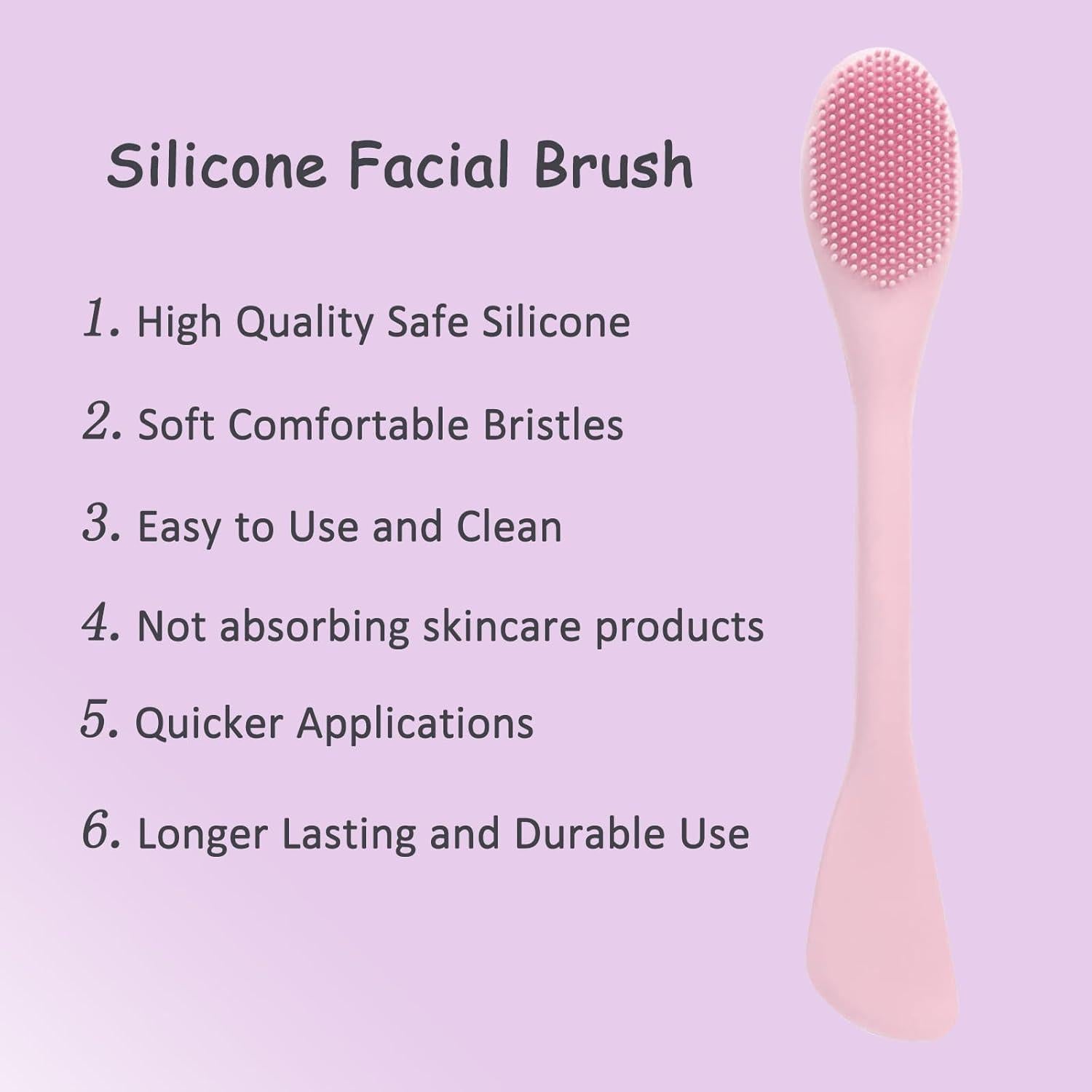 Limpiador de Poros ZORLYS - Brocha Facial Silicona Doble Cara 2 Pzas