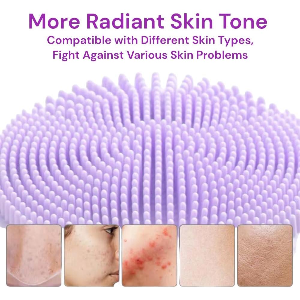 Cepillo Facial de Silicona HFZ World Impermeable Exfoliador