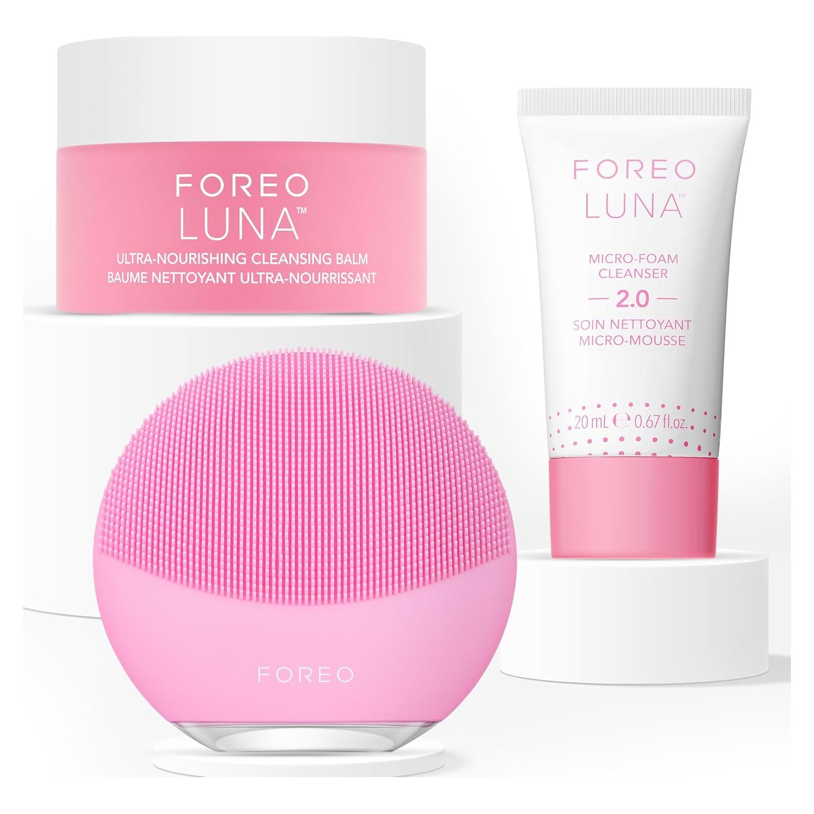 Cepillo Facial Limpiador FOREO Luna Mini 3 - Paquete Rosa Perla
