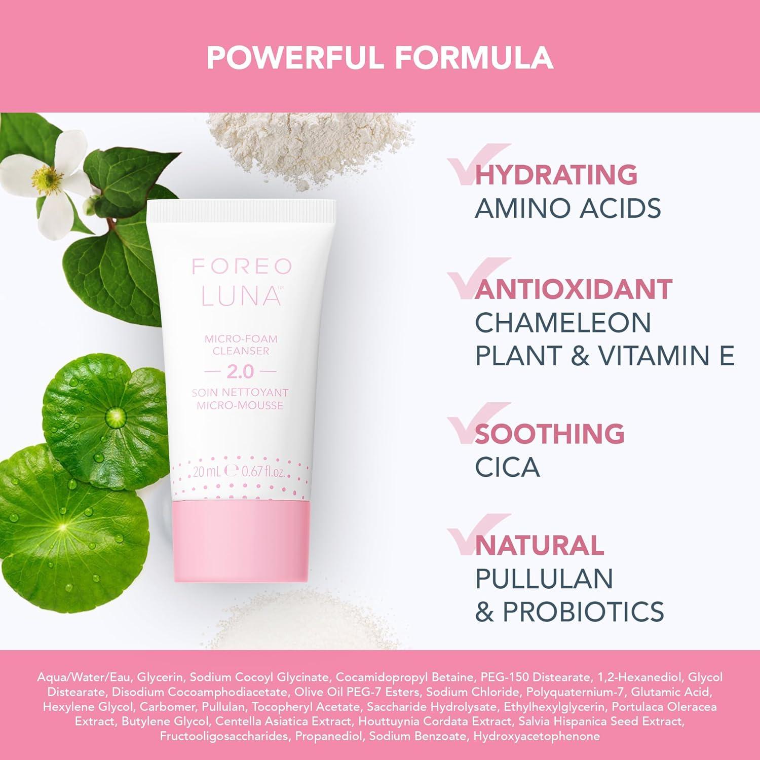 Cepillo Facial Limpiador FOREO Luna Mini 3 - Paquete Rosa Perla