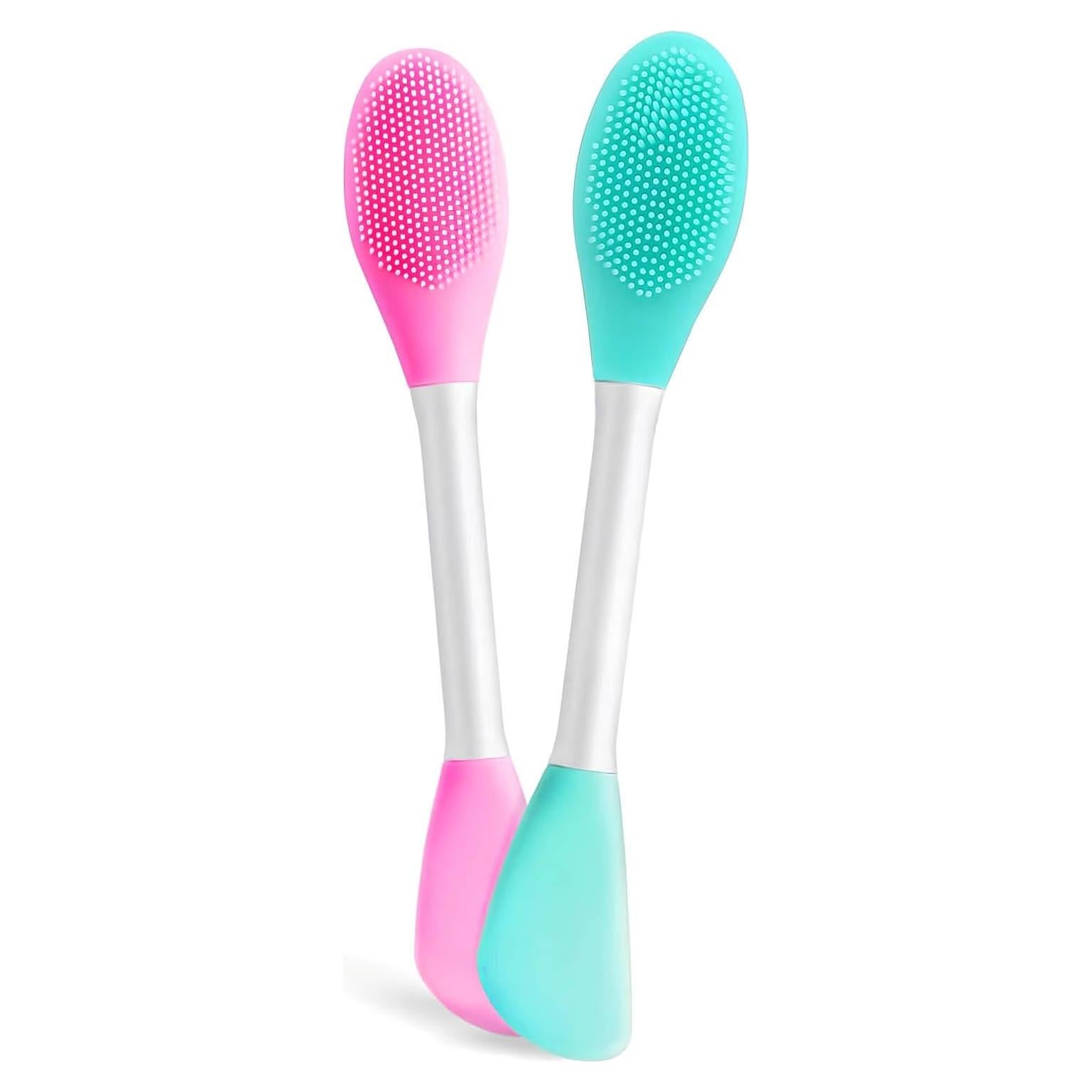 Cepillo Facial de Silicona Qi - 2 PCS para Limpieza Profunda