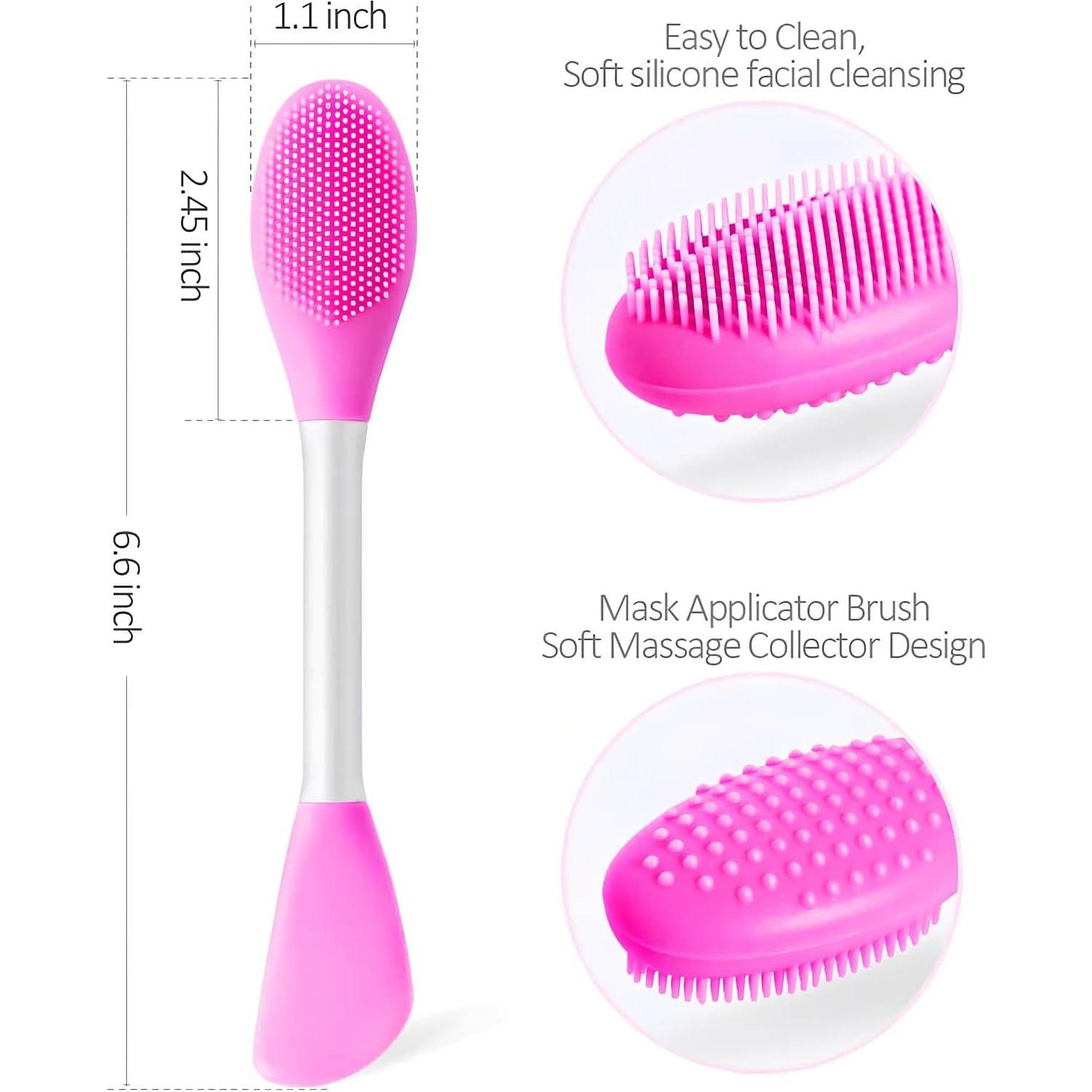 Cepillo Facial de Silicona Qi - 2 PCS para Limpieza Profunda